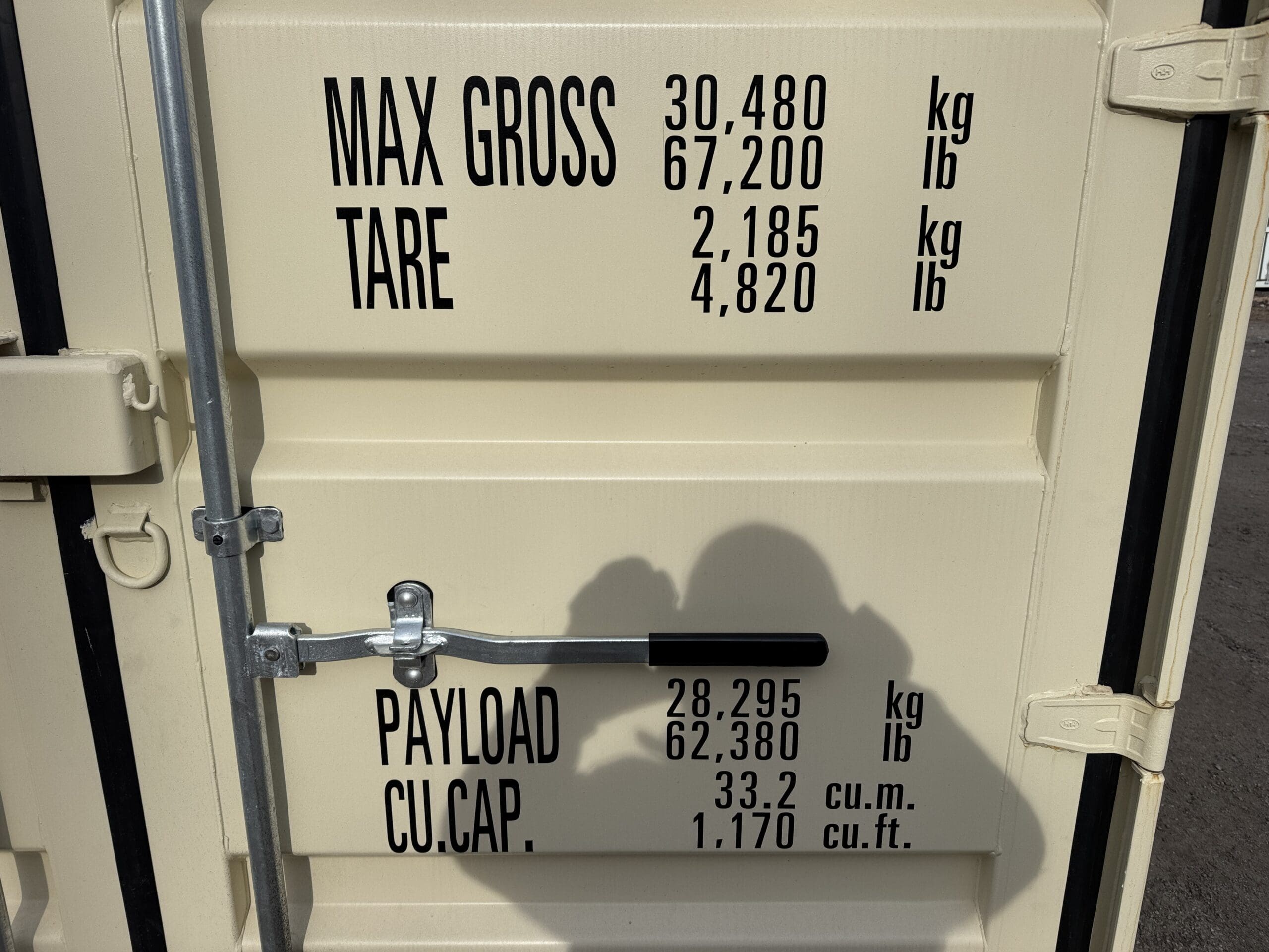 20ft New Shipping Container – Wind & Watertight – Beige — 20ft — new (image 4 of 12)