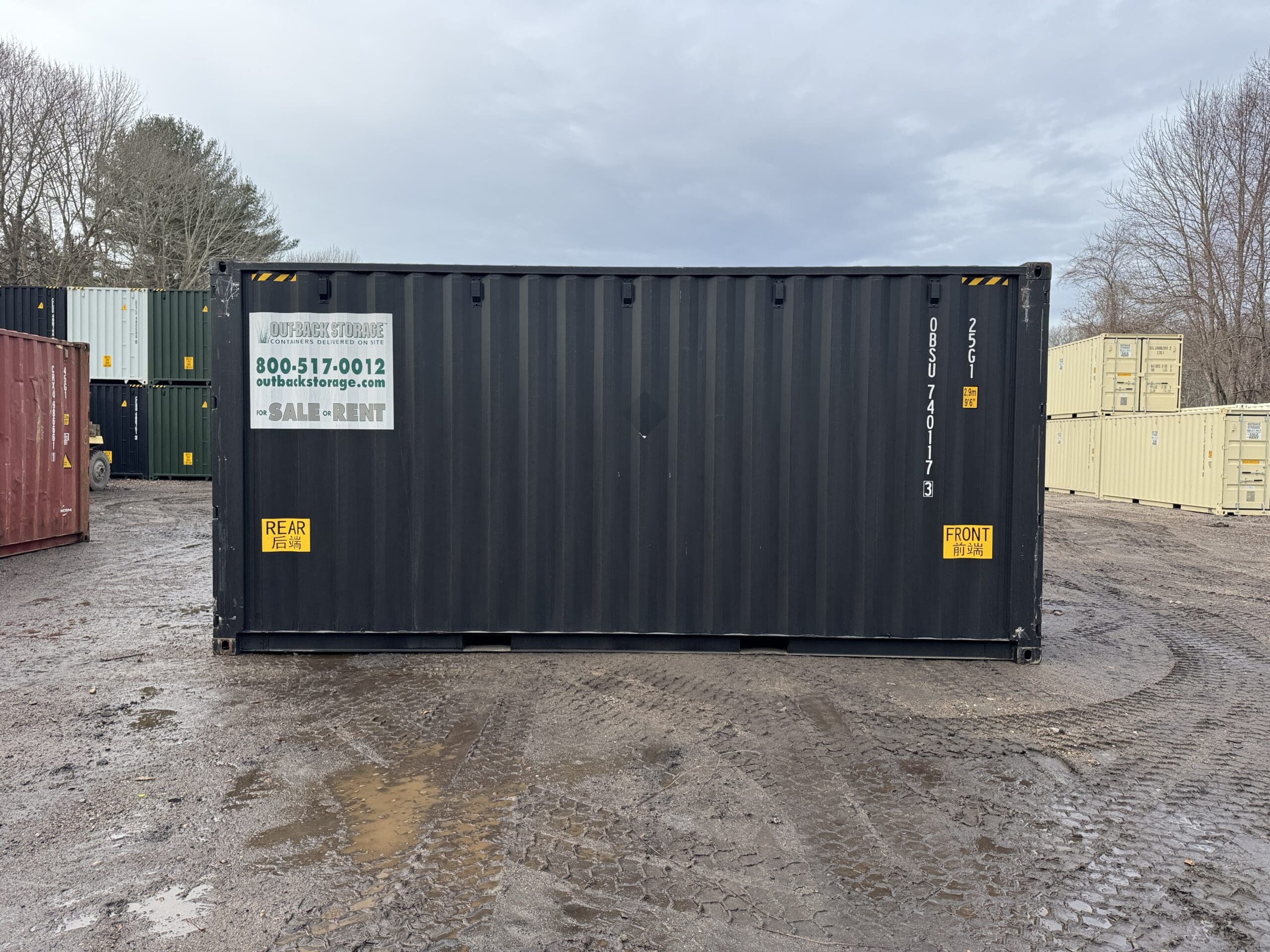 20ft New High Cube Shipping Container – Wind & Watertight – Black — 20ft — new (image 11 of 12)