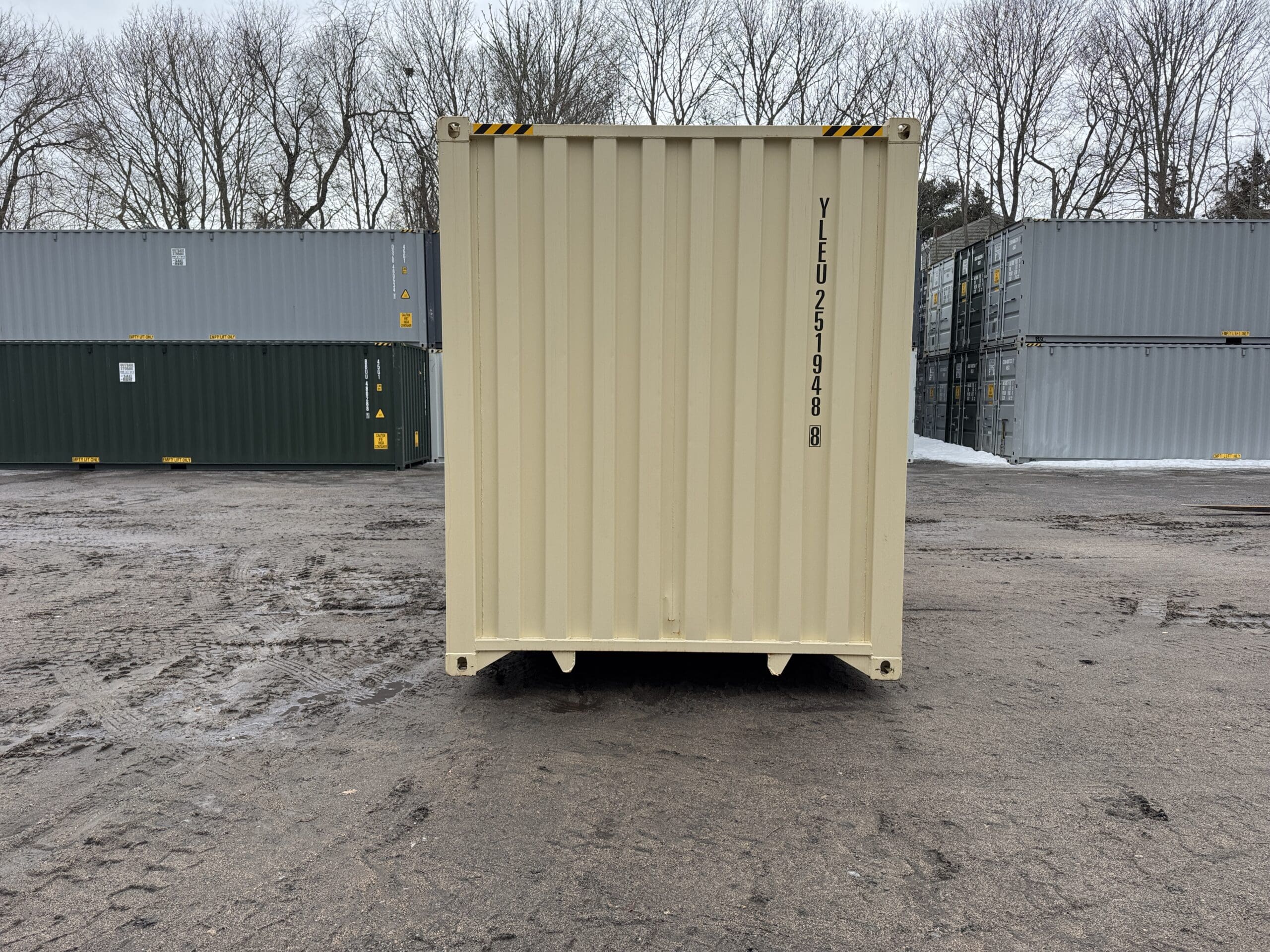 40ft New High Cube Shipping Container – Wind & Watertight – Beige — 40ft — new (image 10 of 12)