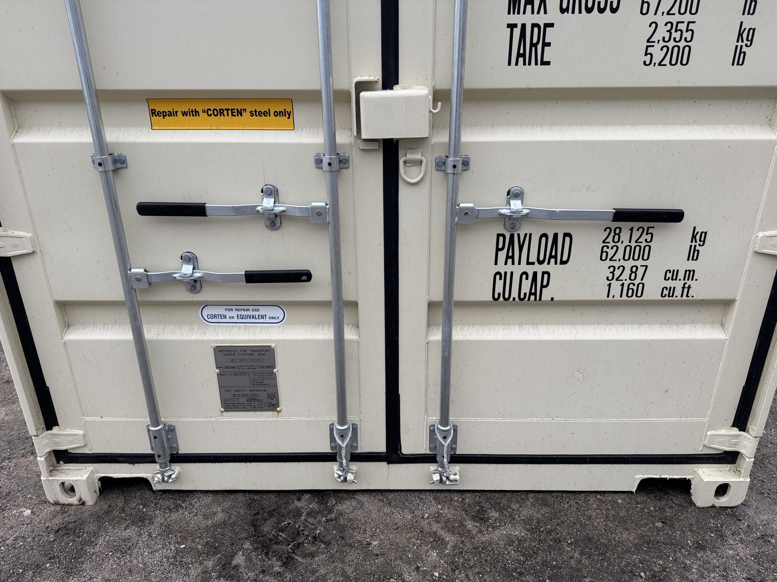 20ft New Shipping Container – Wind & Watertight – Beige — 20ft — new (image 6 of 12)