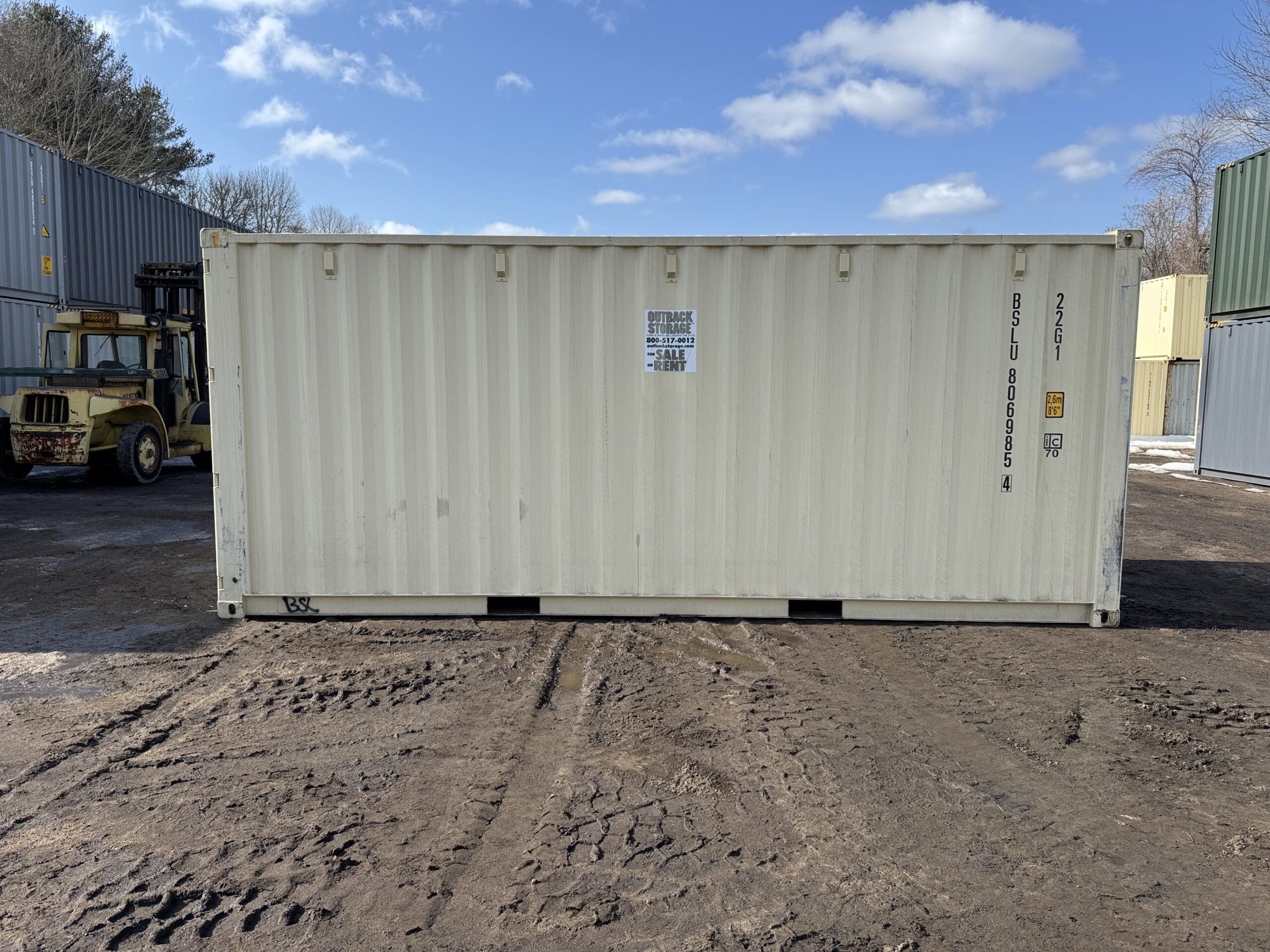 20ft New Shipping Container – Wind & Watertight – Beige — 20ft — new (image 9 of 12)