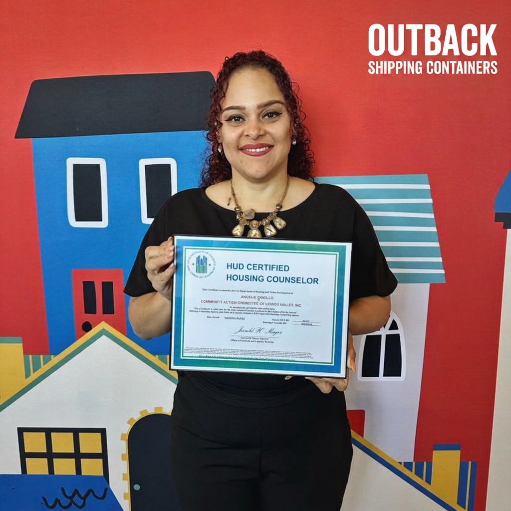 HUD Certified Housing Counselor holding an official HUD certification certificate