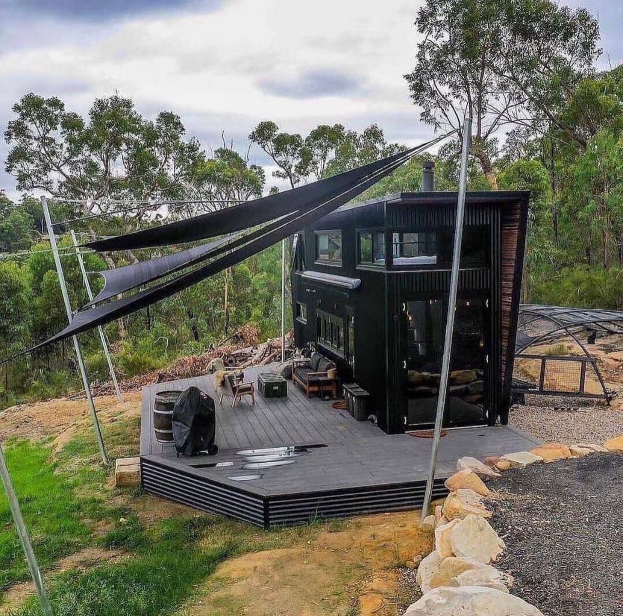 Luxury 1BHK Duplex Container Home with Spacious Outdoor Deck, Fully Furnished Modern Tiny House, Prefab Steel Family Home — 20ft — new…