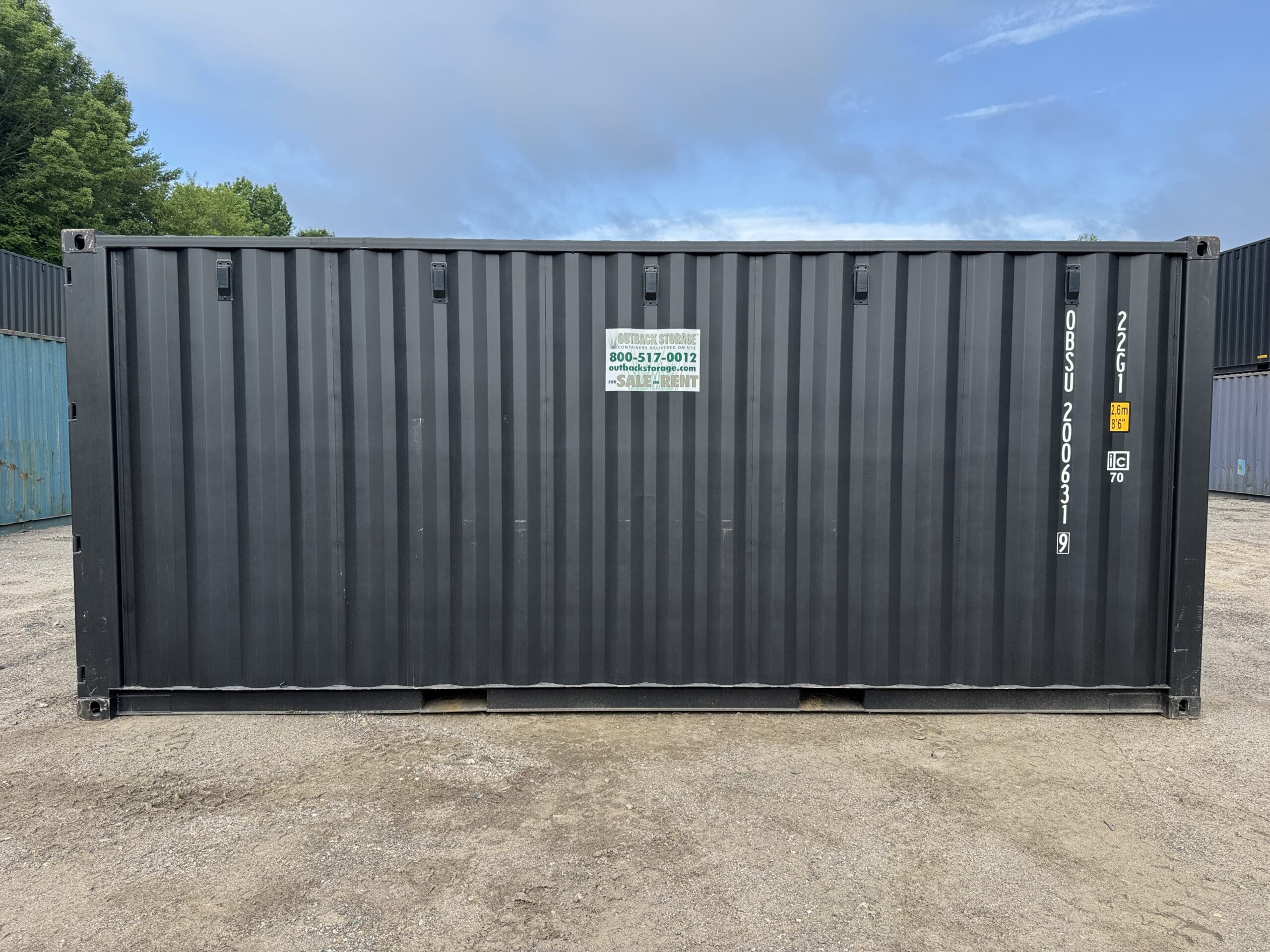 20ft New Shipping Container – Wind & Watertight – Black — 20ft — new (image 12 of 12)
