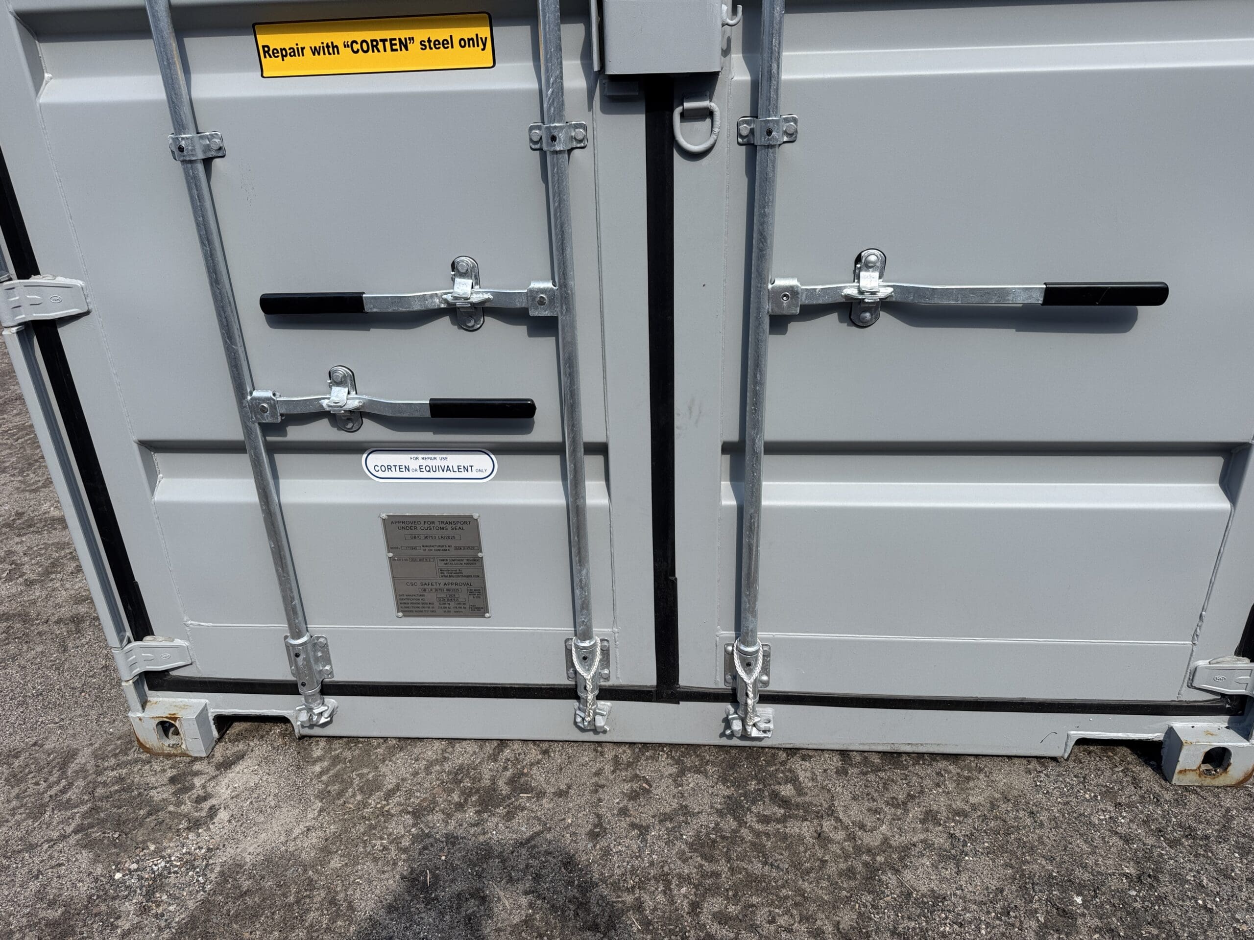 40ft New High Cube Shipping Container – Wind & Watertight – Gray — 40ft — new (image 6 of 12)