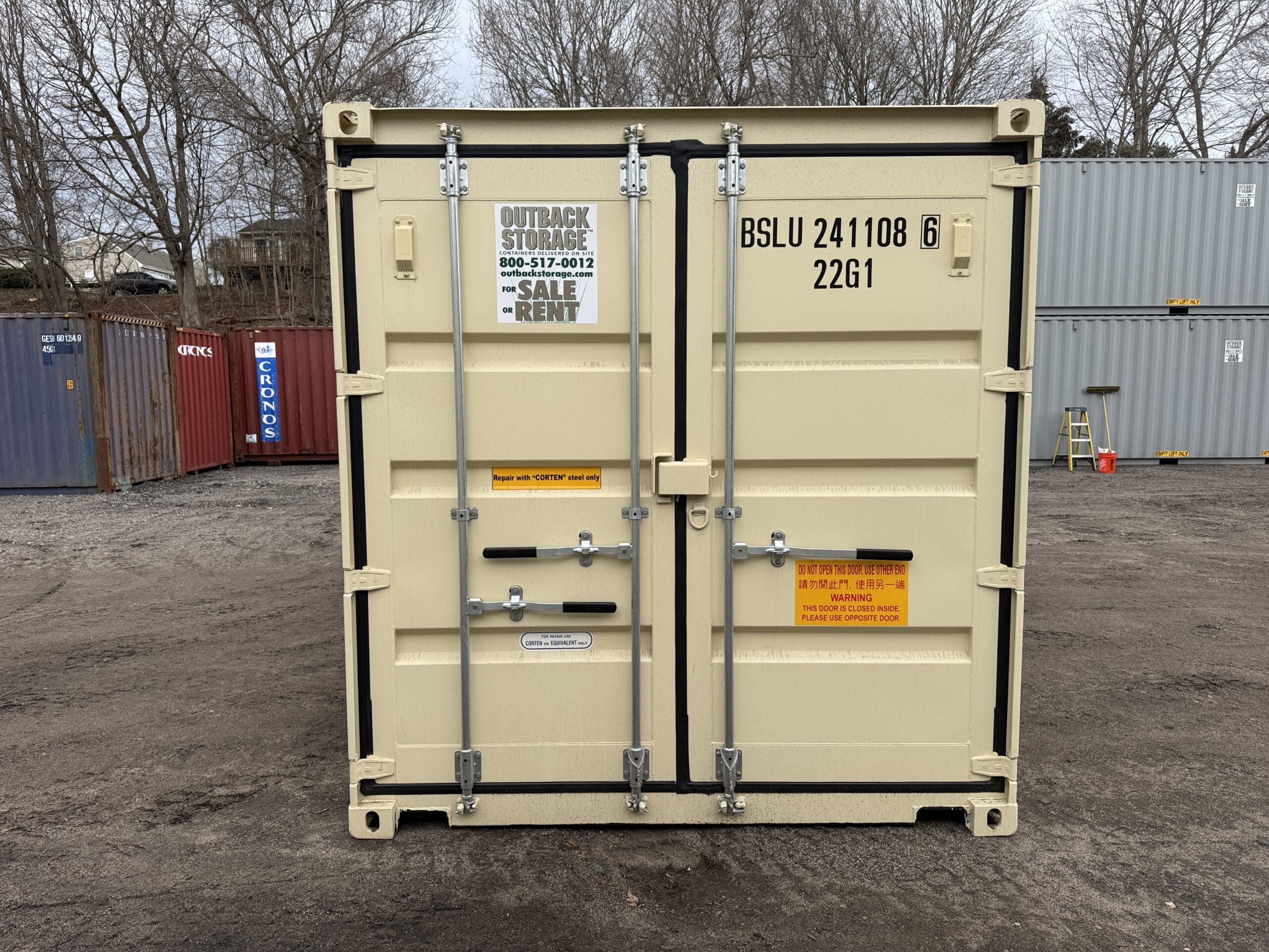 20ft New Shipping Container – Wind & Watertight – Beige — 20ft — new (image 10 of 12)