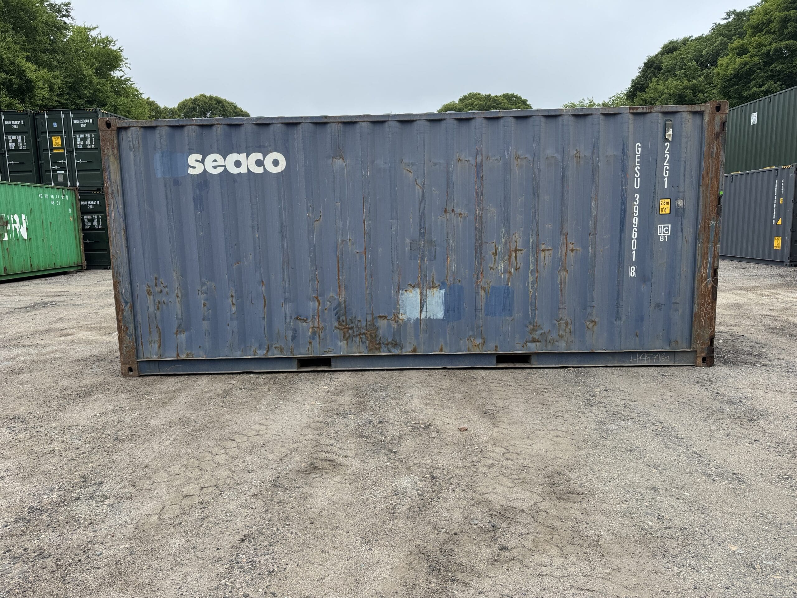 20ft Used Shipping Container – Wind & Watertight – Blue — 20ft — used (image 11 of 12)