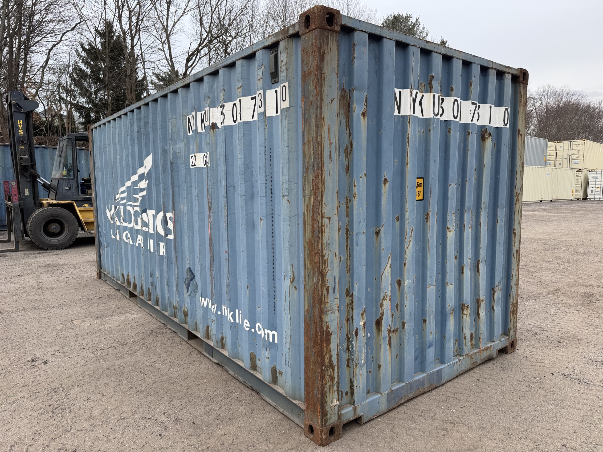 20ft Used Shipping Container – Wind & Watertight – Blue — 20ft — used (image 8 of 12)