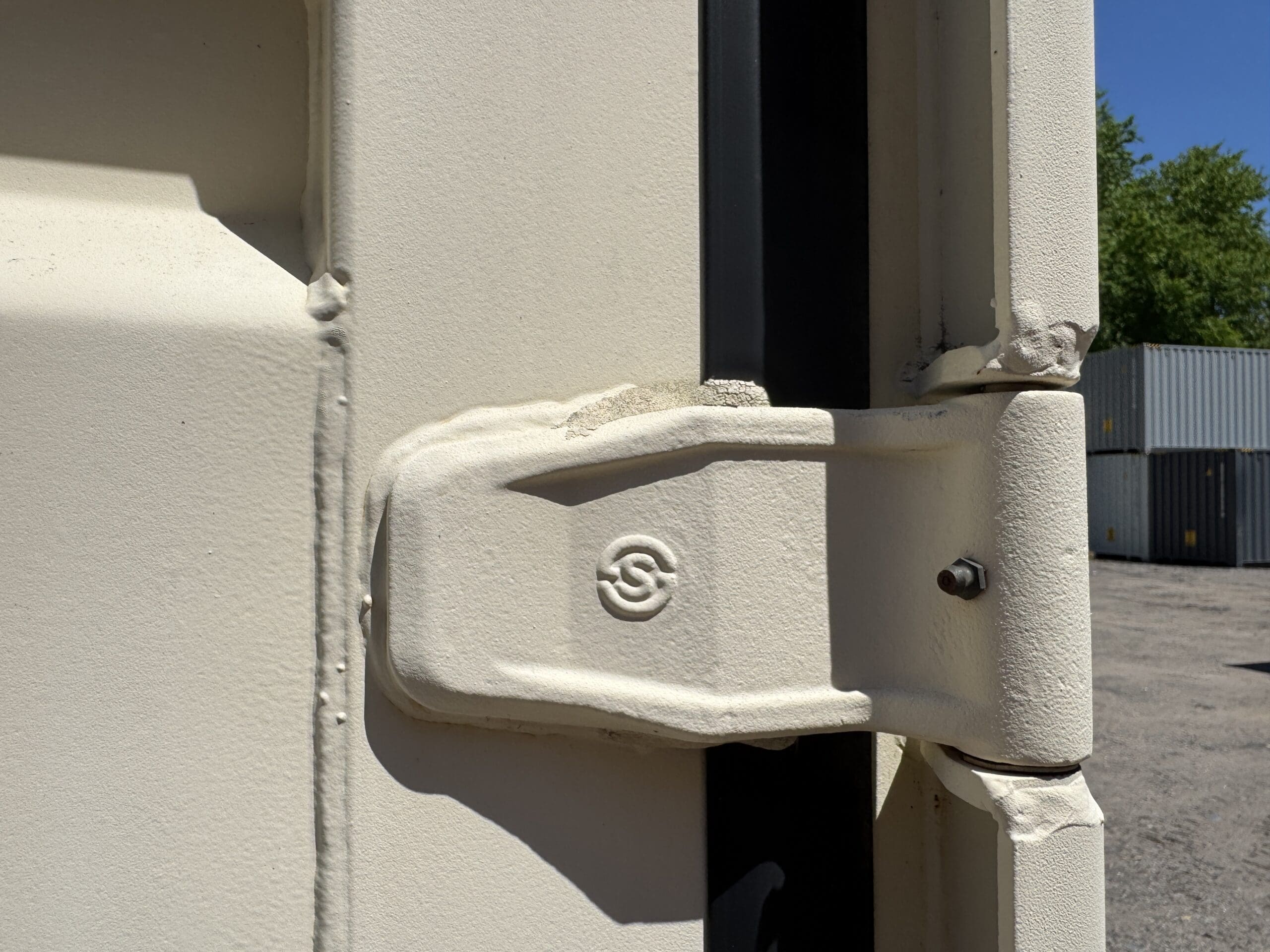 20ft Used Shipping Container – Wind & Watertight – Beige — 20ft — used (image 8 of 12)