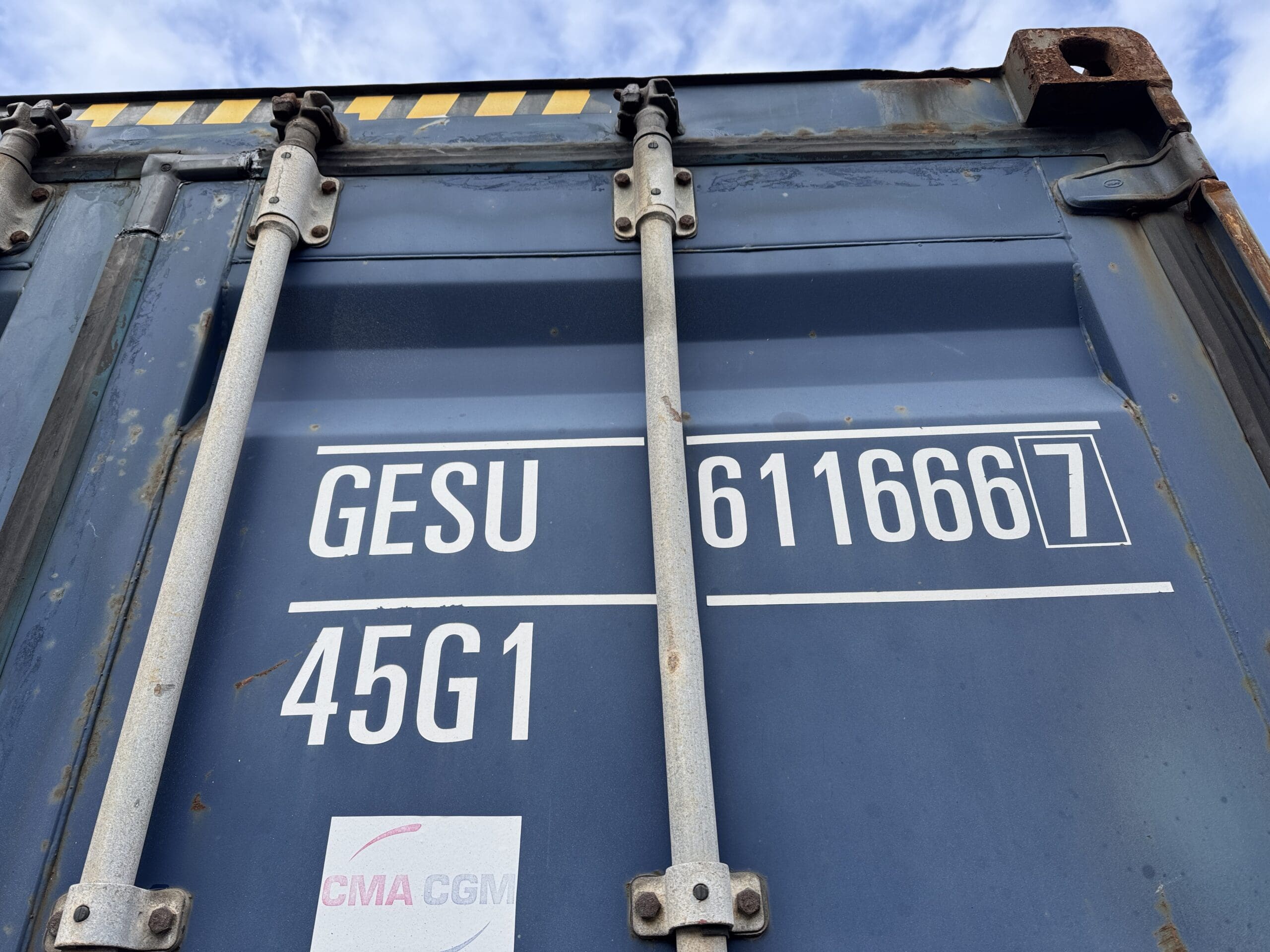 40ft Used High Cube Shipping Container – Wind & Watertight – Blue — 40ft — used (image 2 of 12)