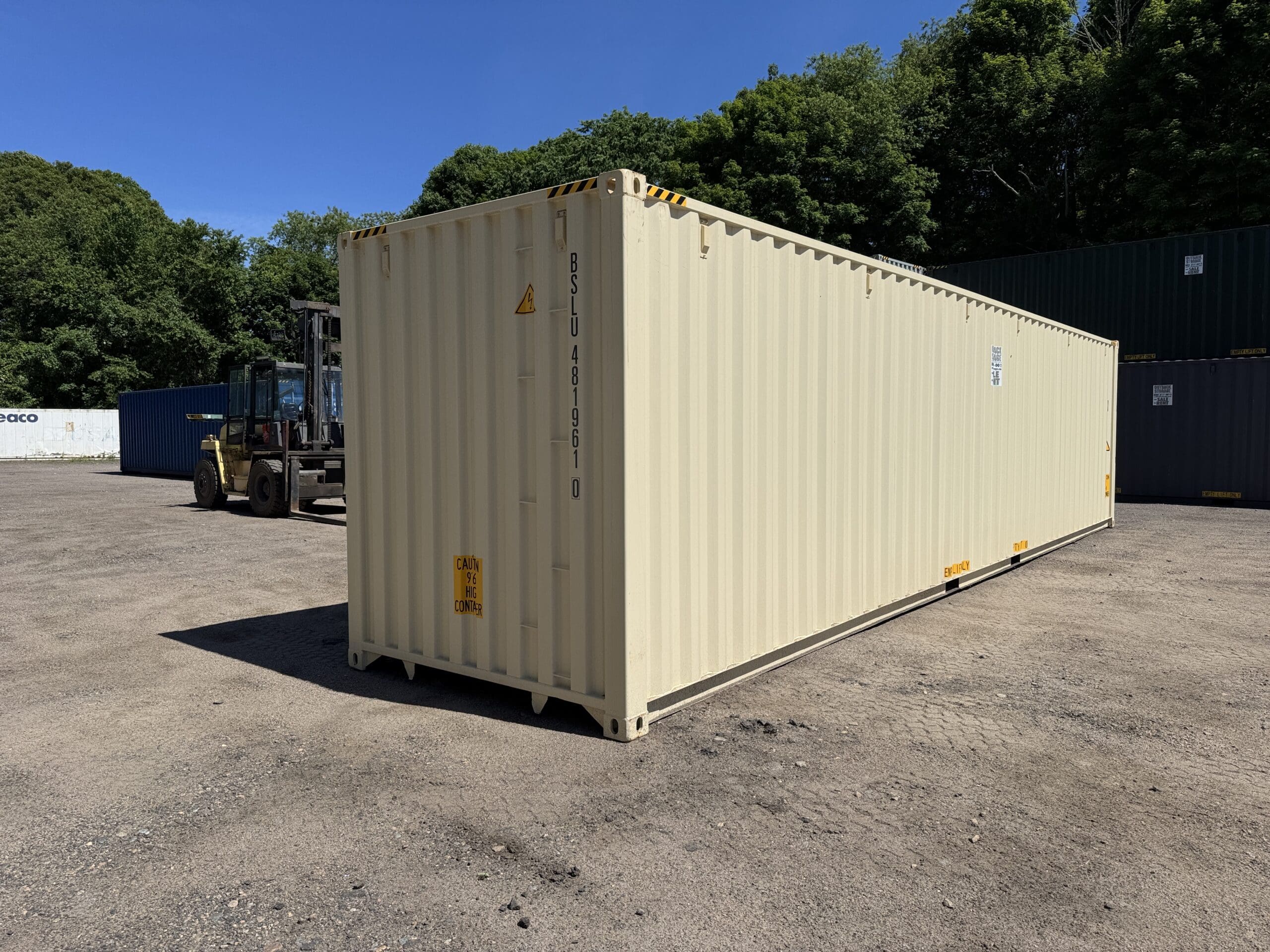 40ft New High Cube Shipping Container – Wind & Watertight – Beige — 40ft — new (image 12 of 12)