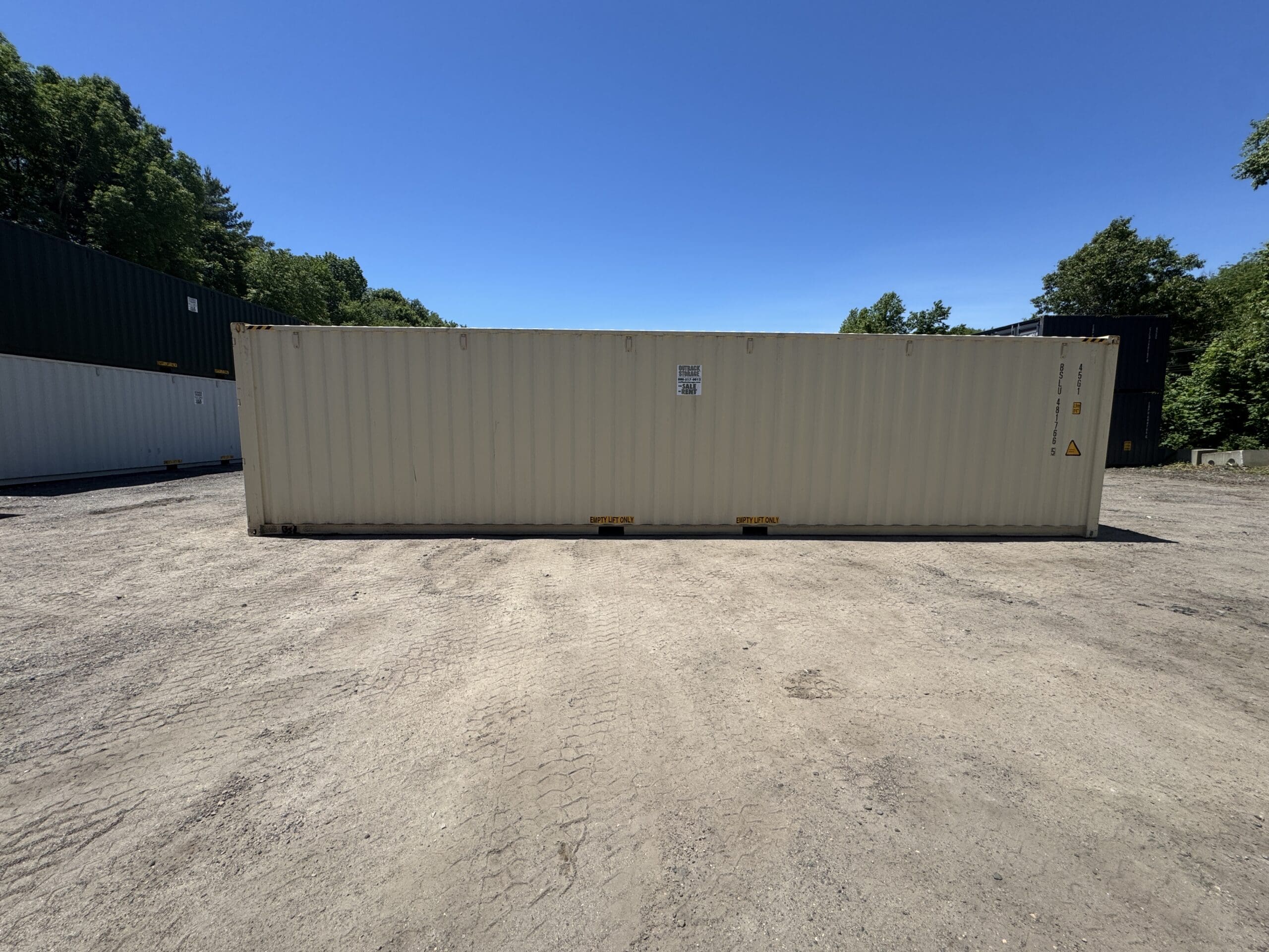 40ft New High Cube Shipping Container – Wind & Watertight – Beige — 40ft — new (image 9 of 12)