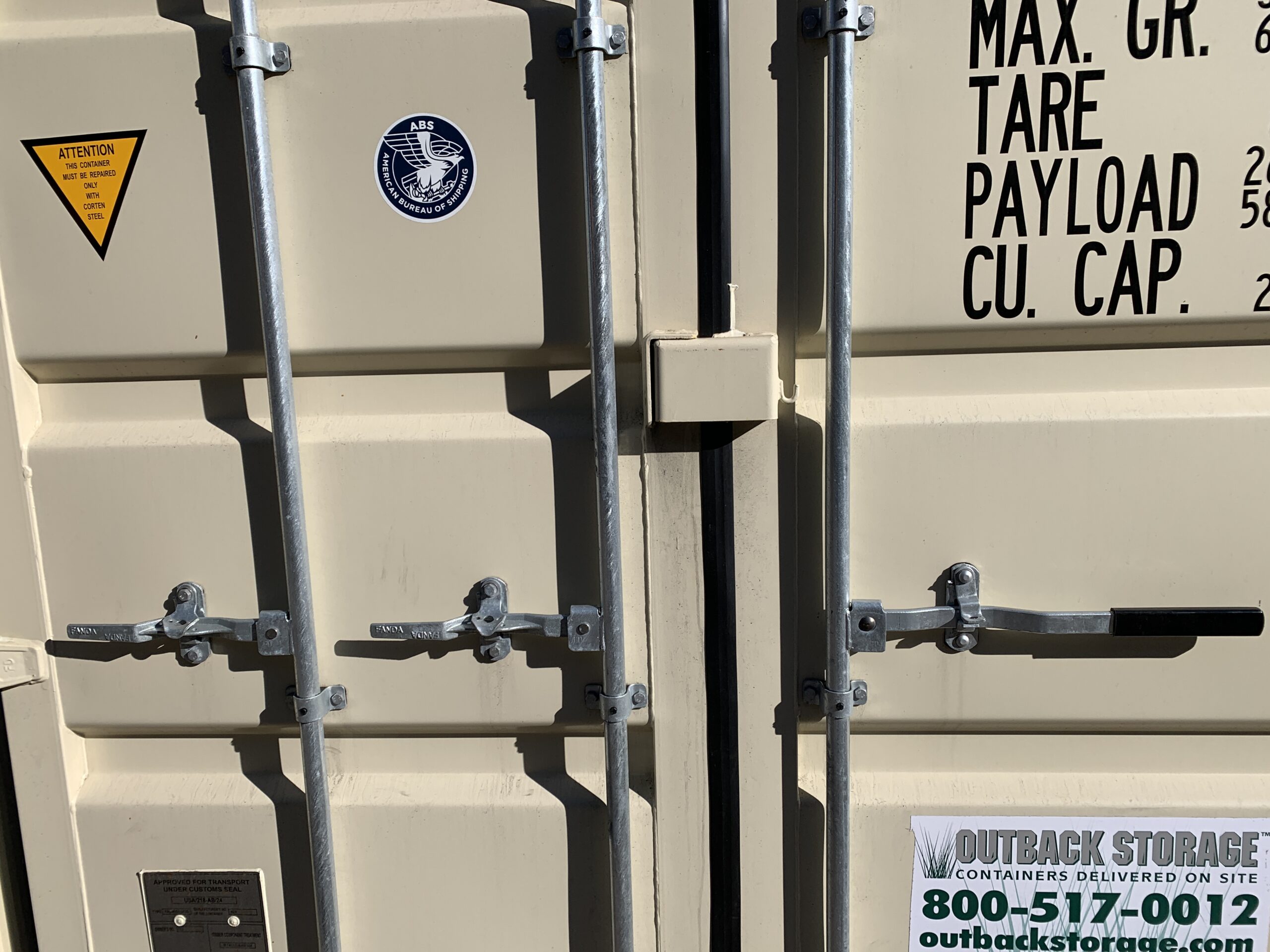40ft New High Cube Shipping Container – Wind & Watertight – Beige — 40ft — new (image 4 of 12)