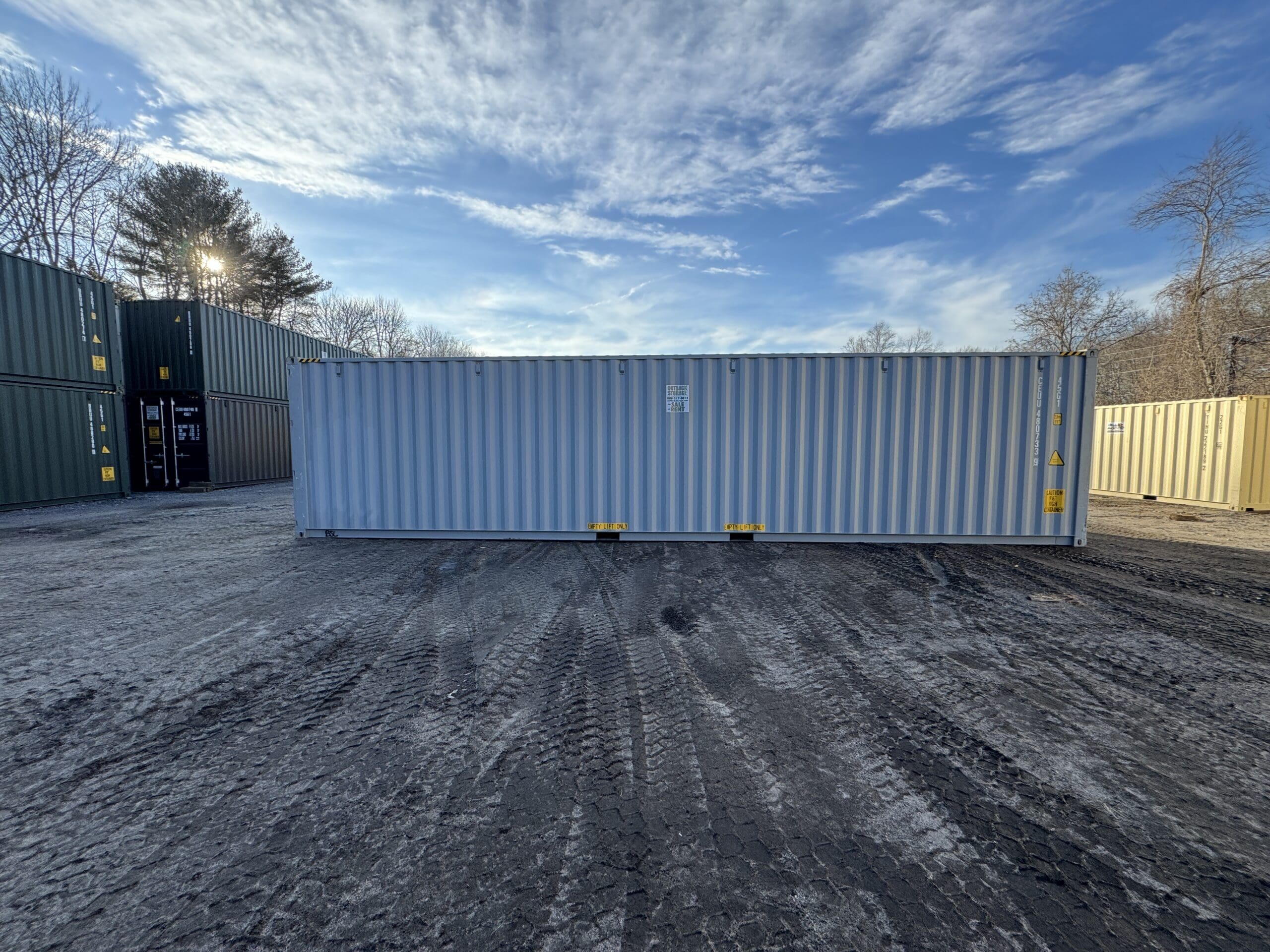 40ft New High Cube Shipping Container – Wind & Watertight – Gray — 40ft — new (image 9 of 12)