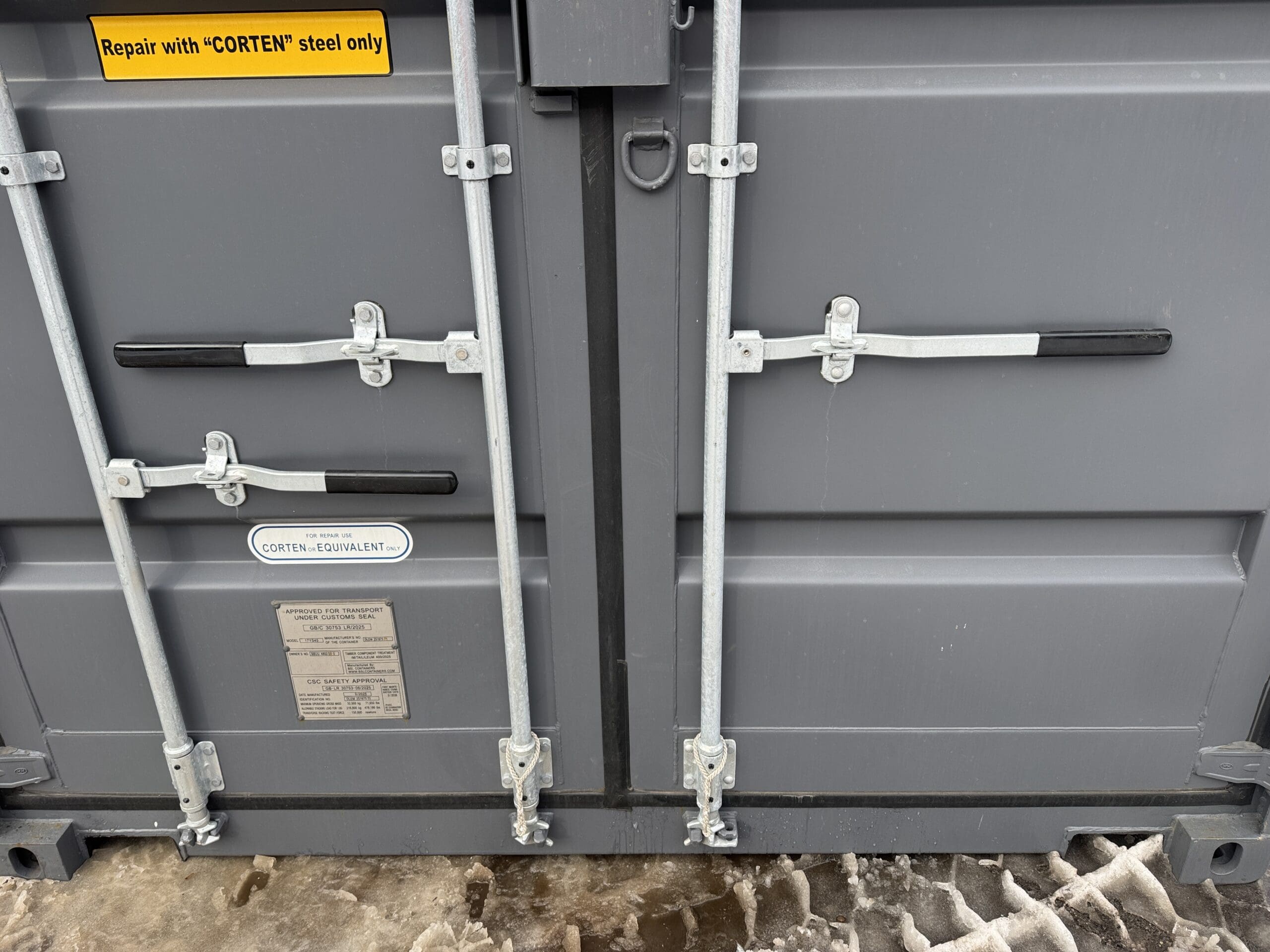 40ft New High Cube Shipping Container – Wind & Watertight – Gray — 40ft — new (image 6 of 12)