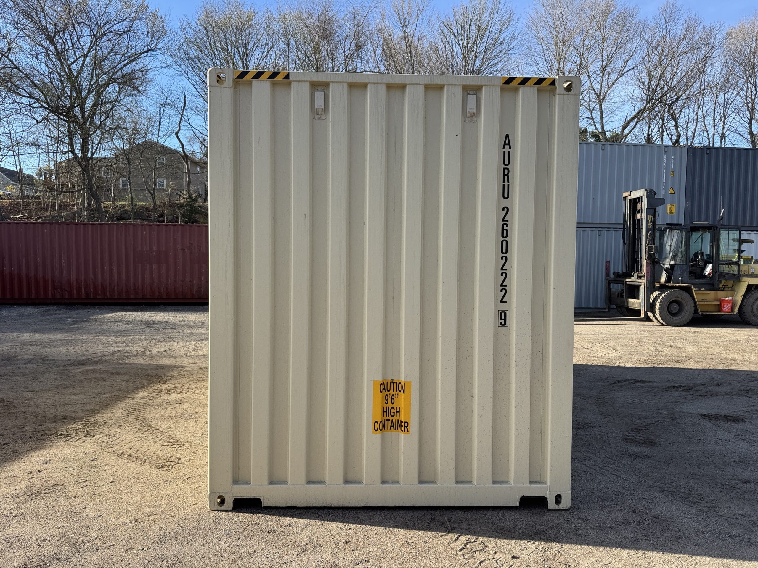 20ft New High Cube Shipping Container – Wind & Watertight – Beige — 20ft — new (image 11 of 12)