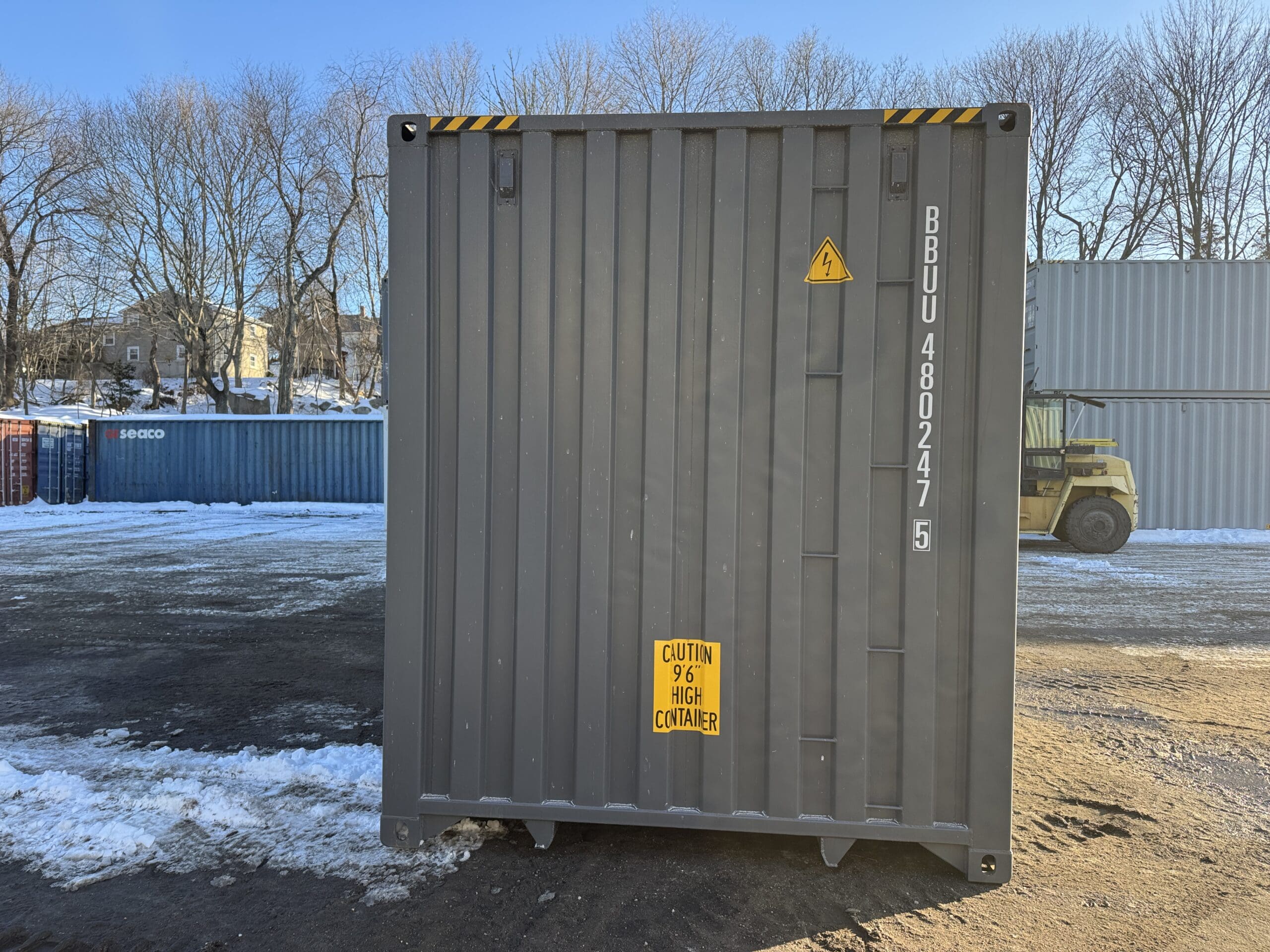 40ft New High Cube Shipping Container – Wind & Watertight – Gray — 40ft — new (image 12 of 12)