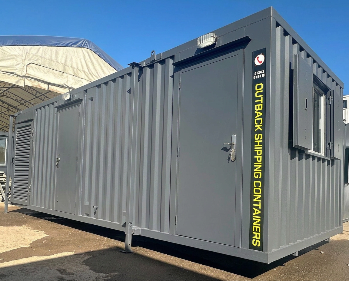 24X9FT Static Welfare Unit — Office, Toilet, Canteen | No 1221 — view 1
