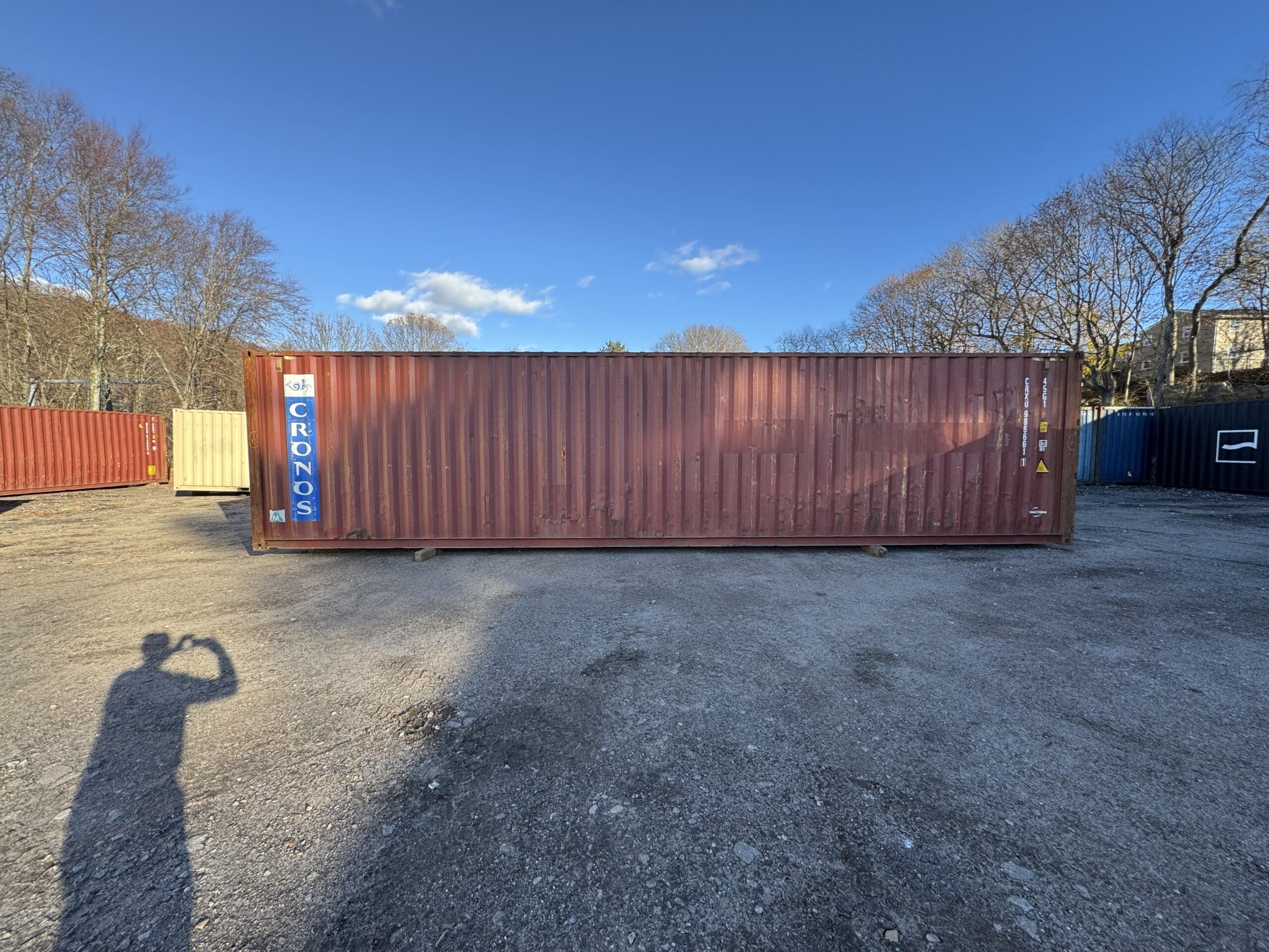 40ft Used High Cube Shipping Container – Wind & Watertight – Red — 40ft — used (image 11 of 12)