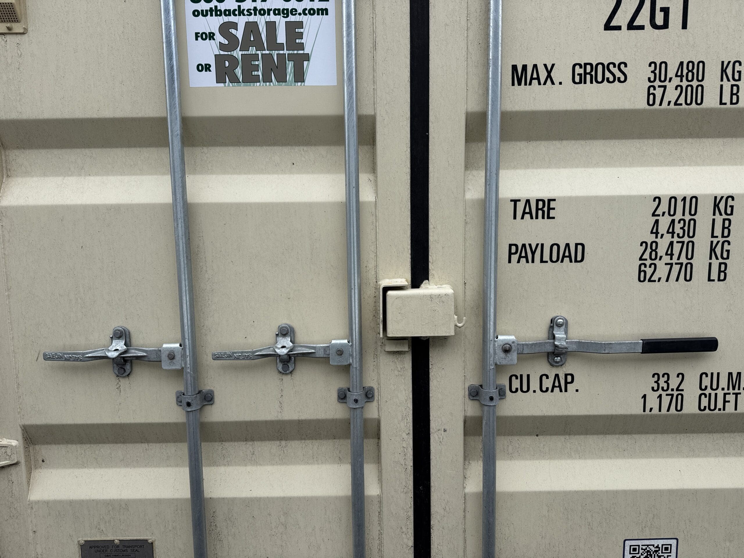 20ft New Shipping Container – Wind & Watertight – Beige — 20ft — new (image 4 of 12)