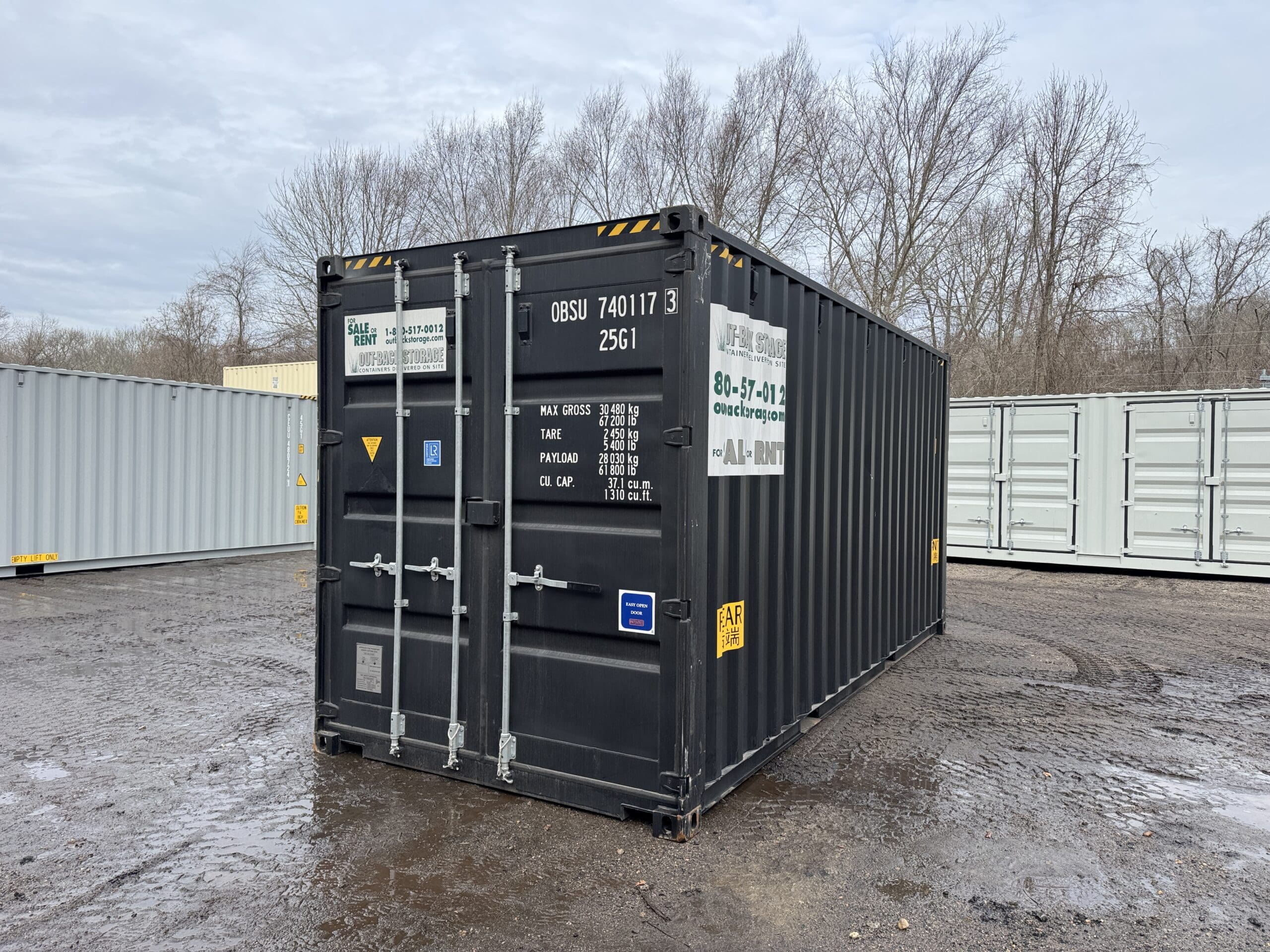 20ft New High Cube Shipping Container – Wind & Watertight – Black — 20ft — new (image 10 of 12)