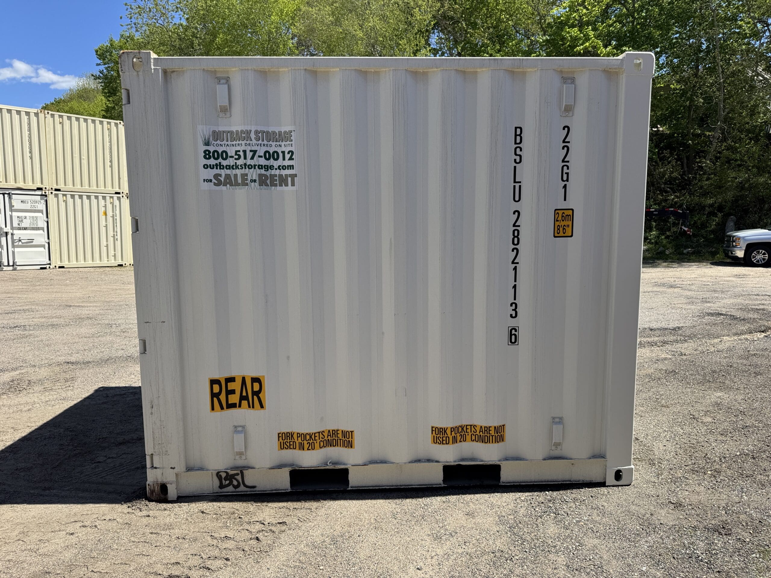 10ft New Shipping / Storage Container – Wind & Watertight – White — 10ft — new (image 9 of 10)