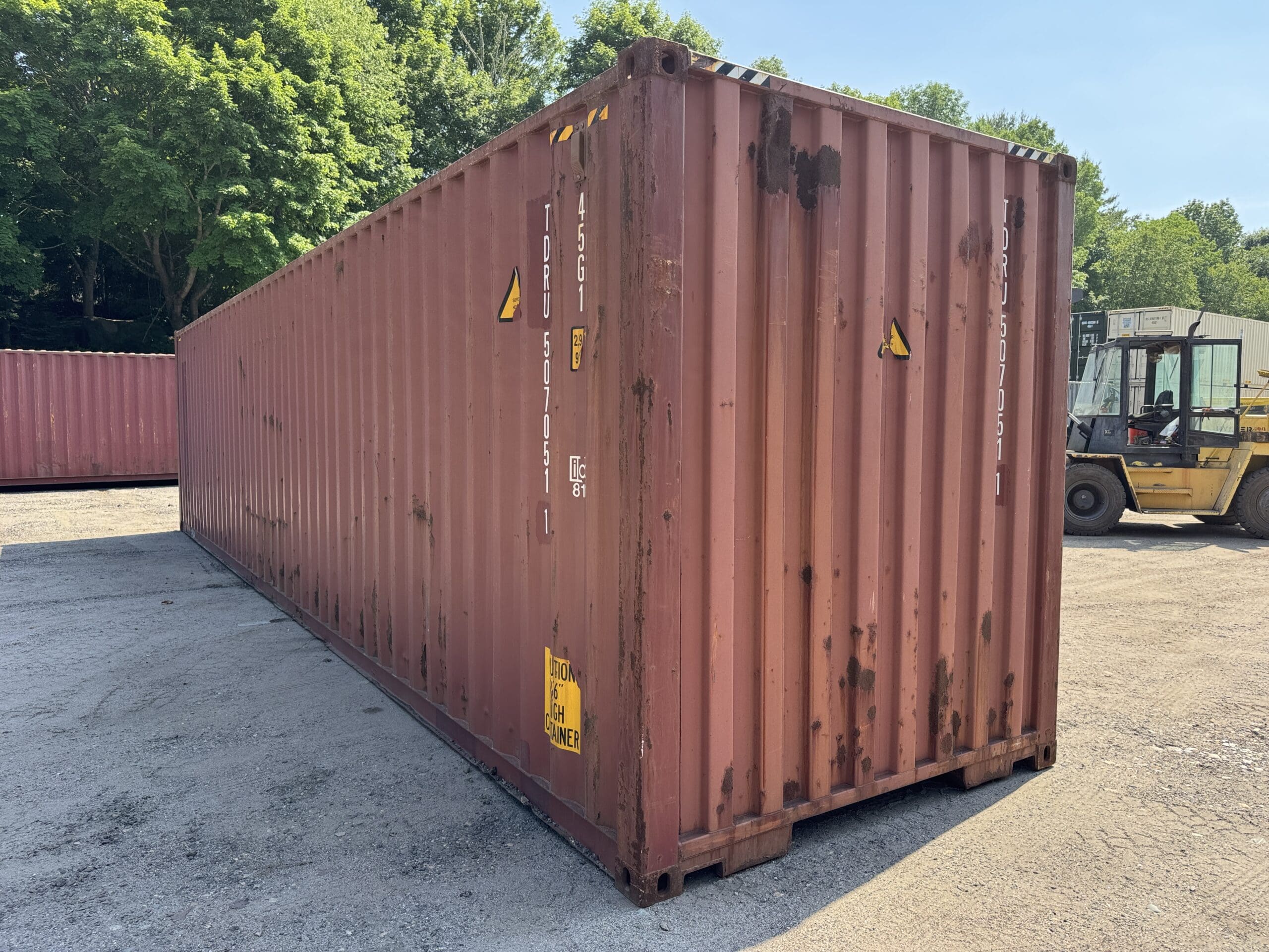 40ft Used High Cube Shipping Container – Wind & Watertight – Red — 40ft — used (image 9 of 12)