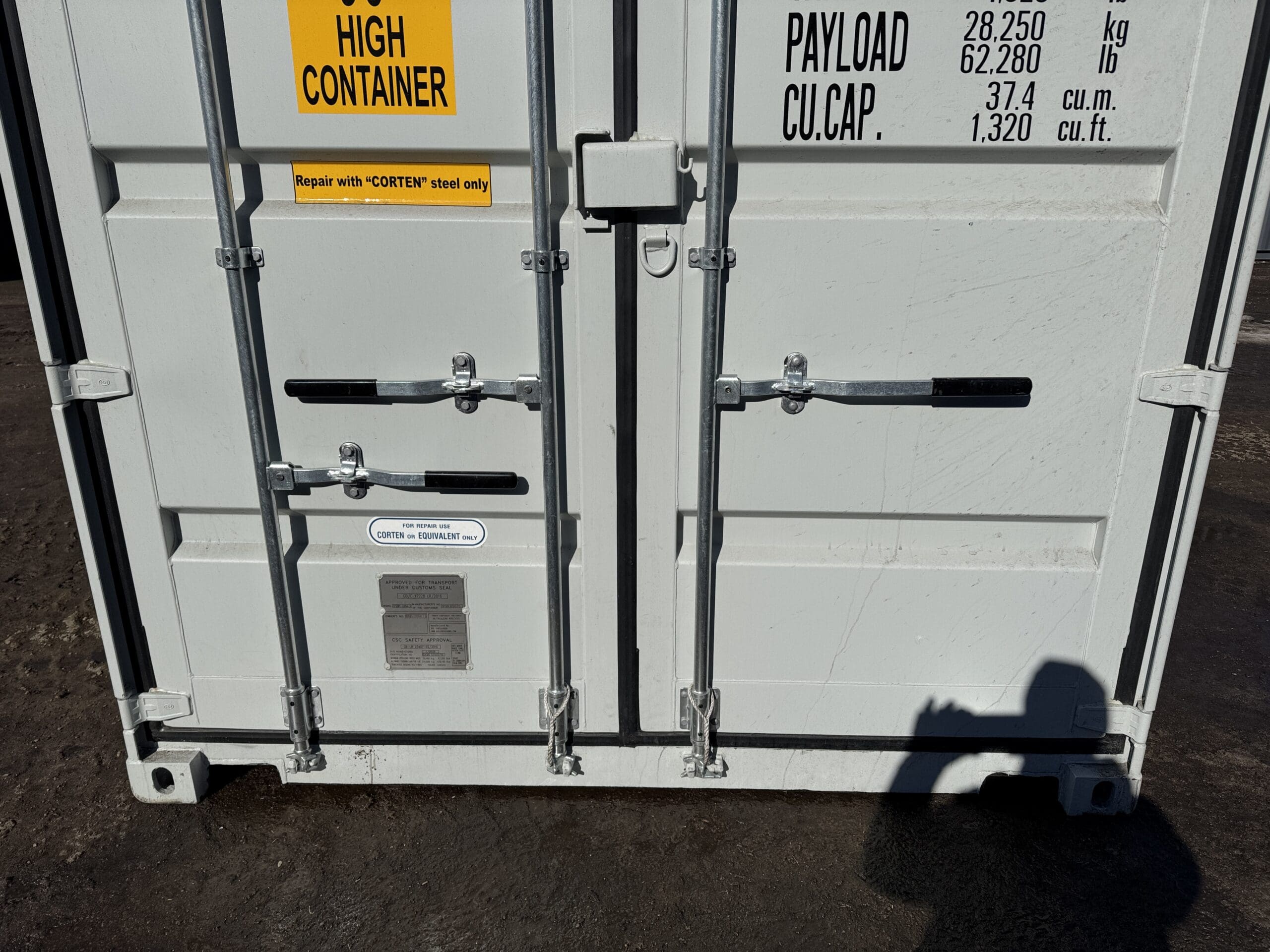 20ft New High Cube Shipping Container – Wind & Watertight – Gray — 20ft — new (image 6 of 12)