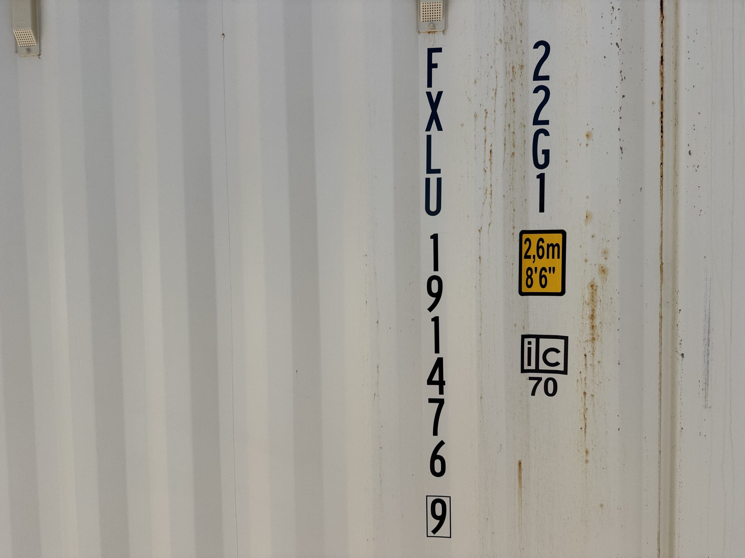 20ft Used Shipping Container – Wind & Watertight – Beige — 20ft — used (image 2 of 12)