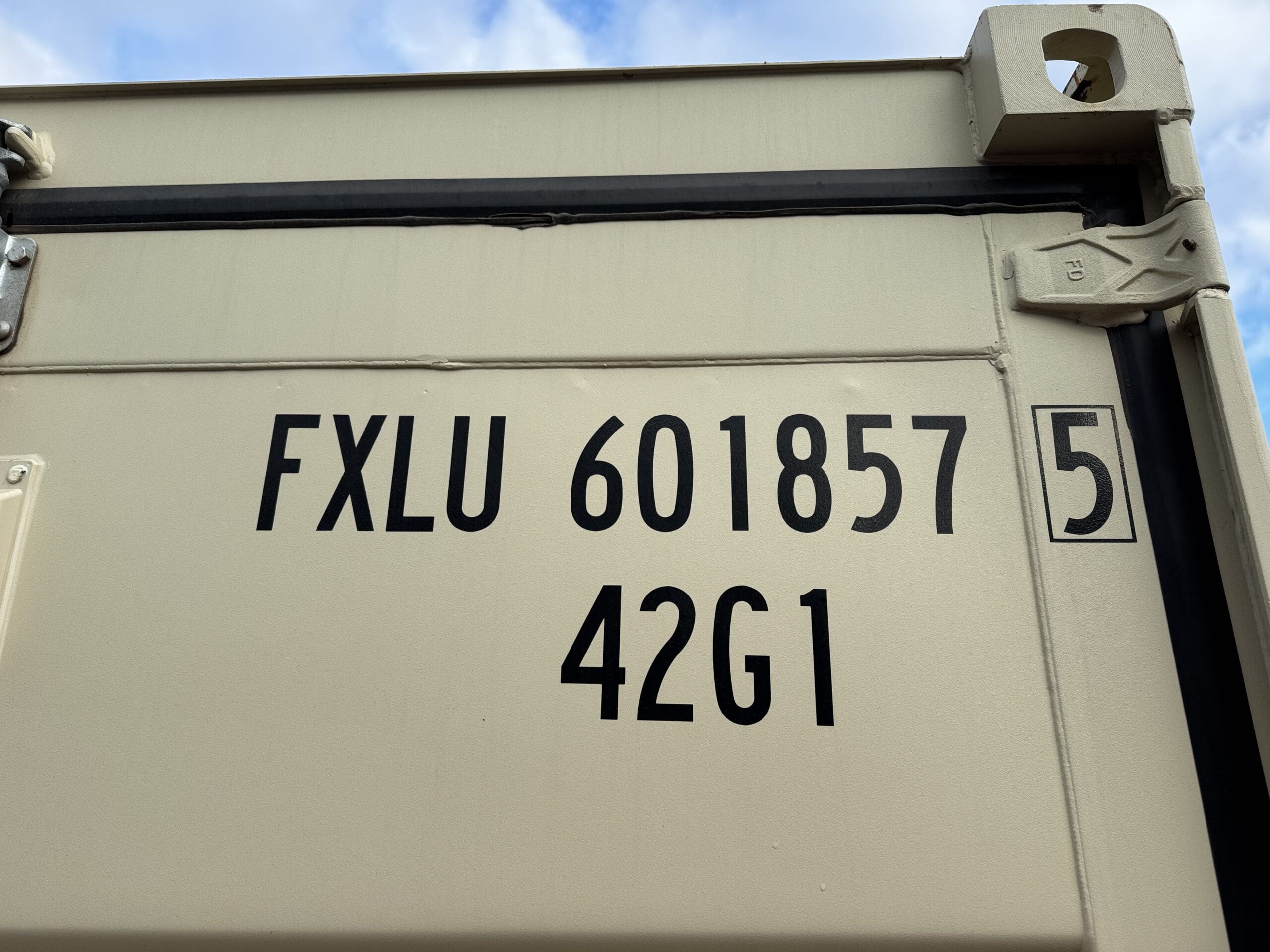 40ft New Shipping Container – Wind & Watertight – Beige — 40ft — new (image 2 of 12)