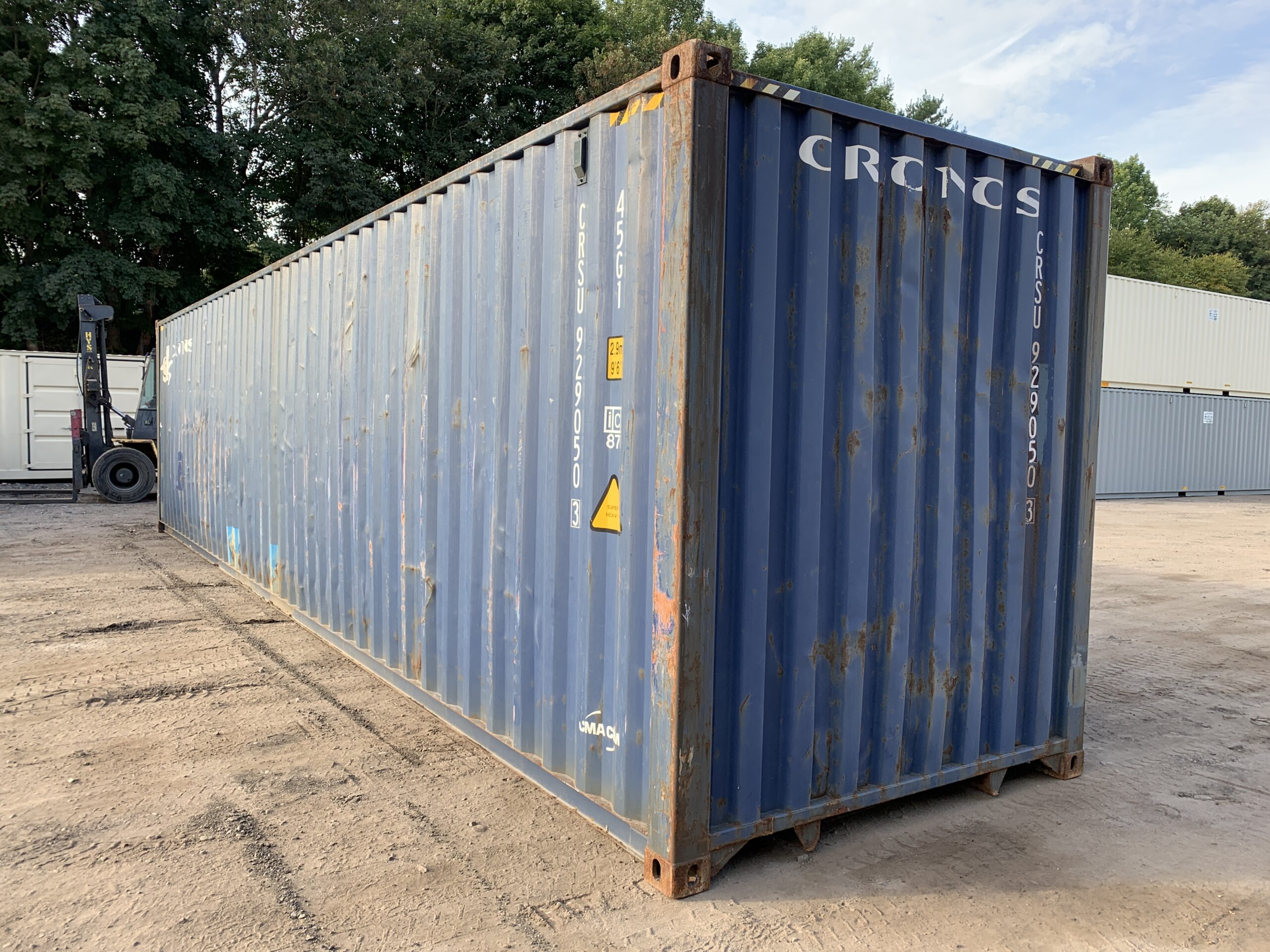 40ft As-Is High Cube Shipping Container – Wind & Watertight – Blue — 40ft — as_is (image 7 of 12)