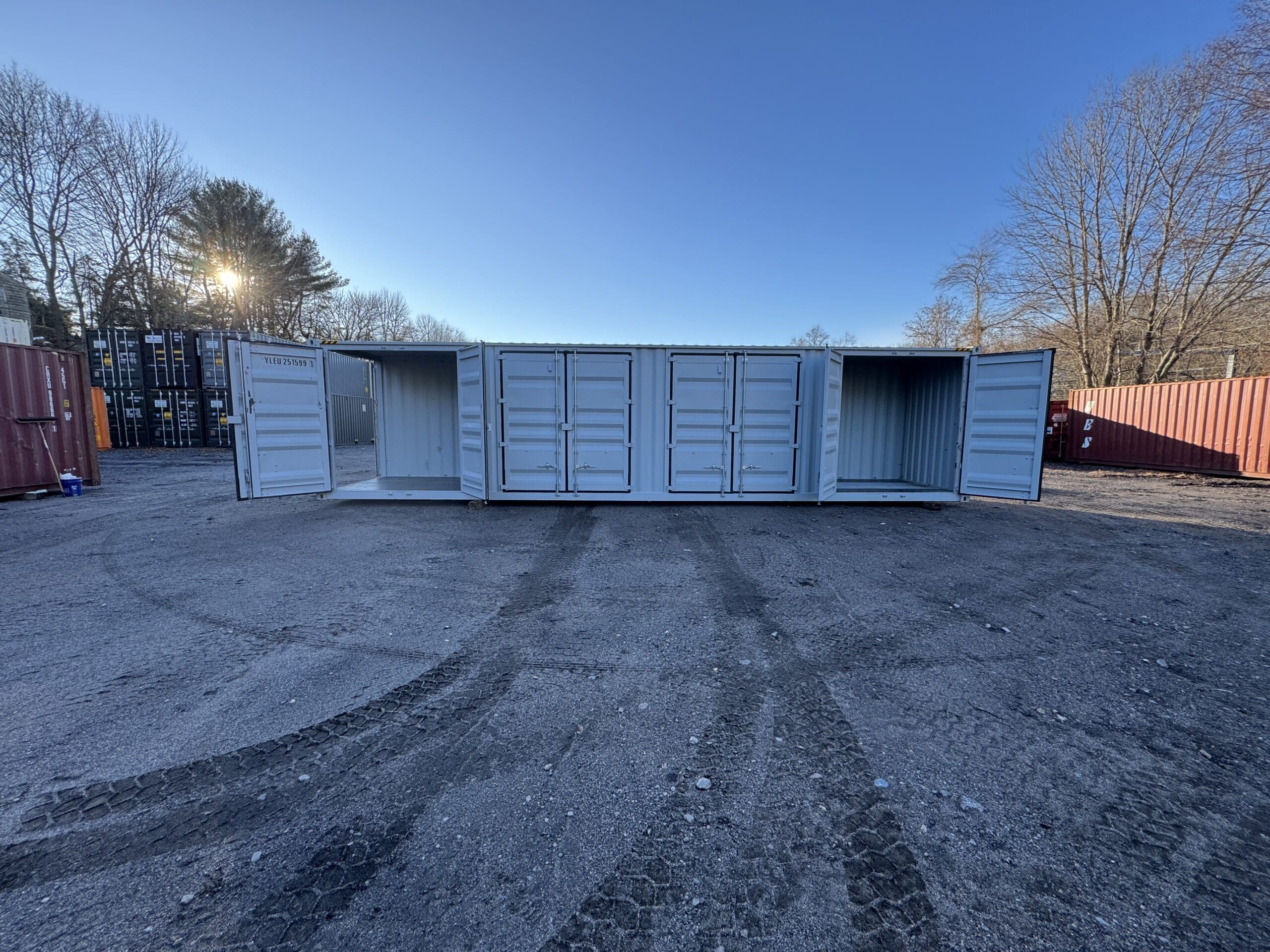 40ft New High Cube Shipping Container – Wind & Watertight – Gray — 40ft — new (image 5 of 12)