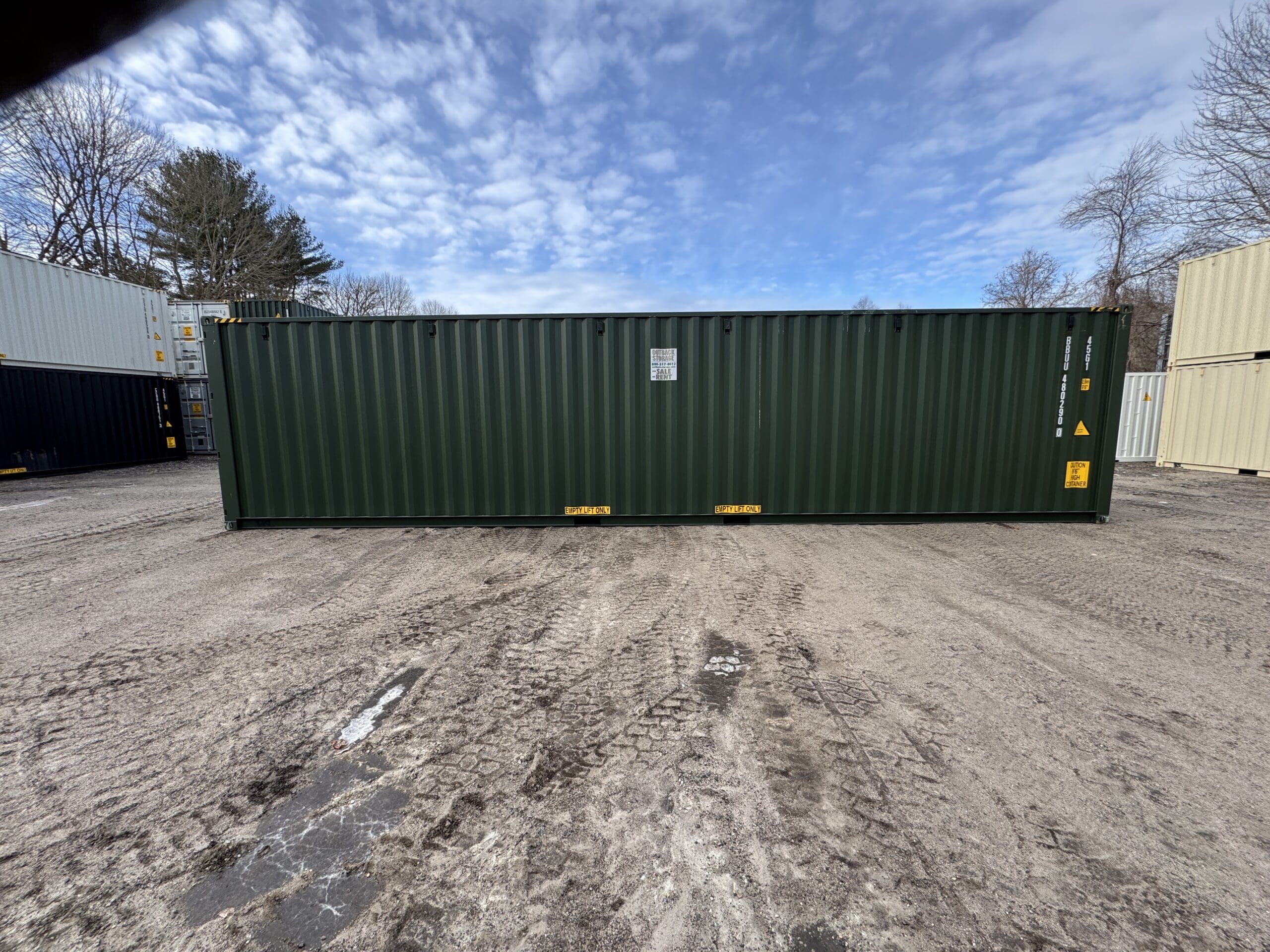 40ft New High Cube Shipping Container – Wind & Watertight – Green — 40ft — new (image 9 of 12)