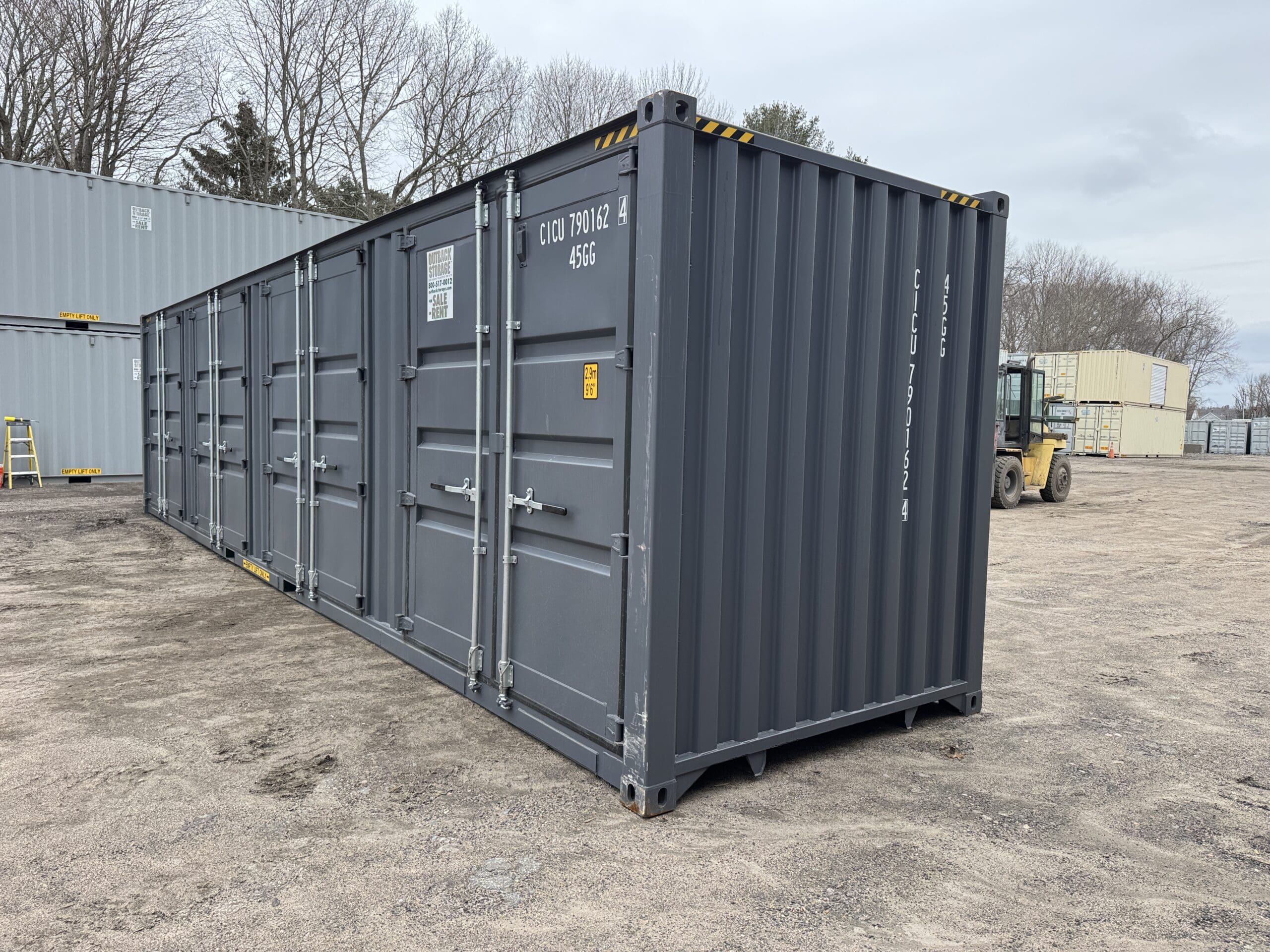 40ft New High Cube Shipping Container – Wind & Watertight – Dk Gray — 40ft — new (image 9 of 12)