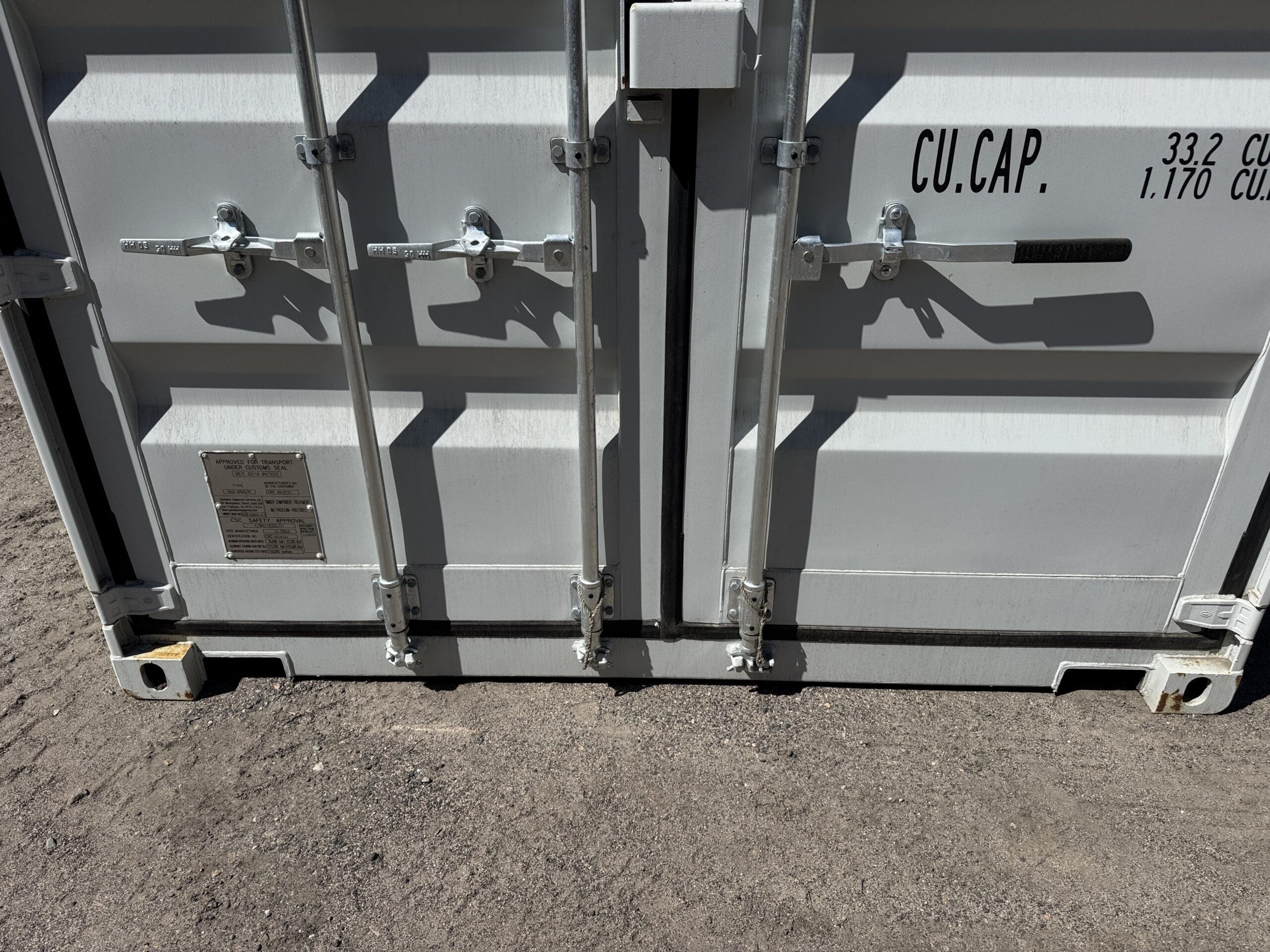 20ft New Shipping Container – Wind & Watertight – Gray — 20ft — new (image 6 of 12)