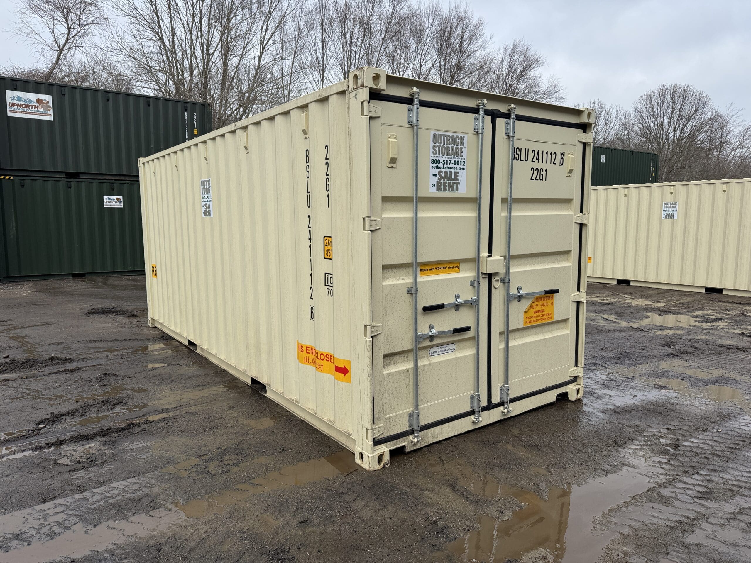 20ft New Shipping Container – Wind & Watertight – Beige — 20ft — new (image 10 of 12)