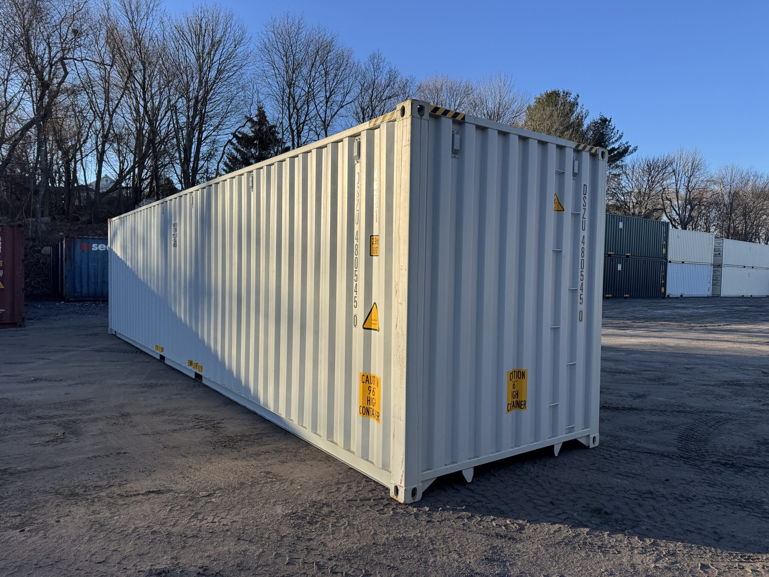 40ft New High Cube Shipping Container – Wind & Watertight – Gray — 40ft — new (image 10 of 12)