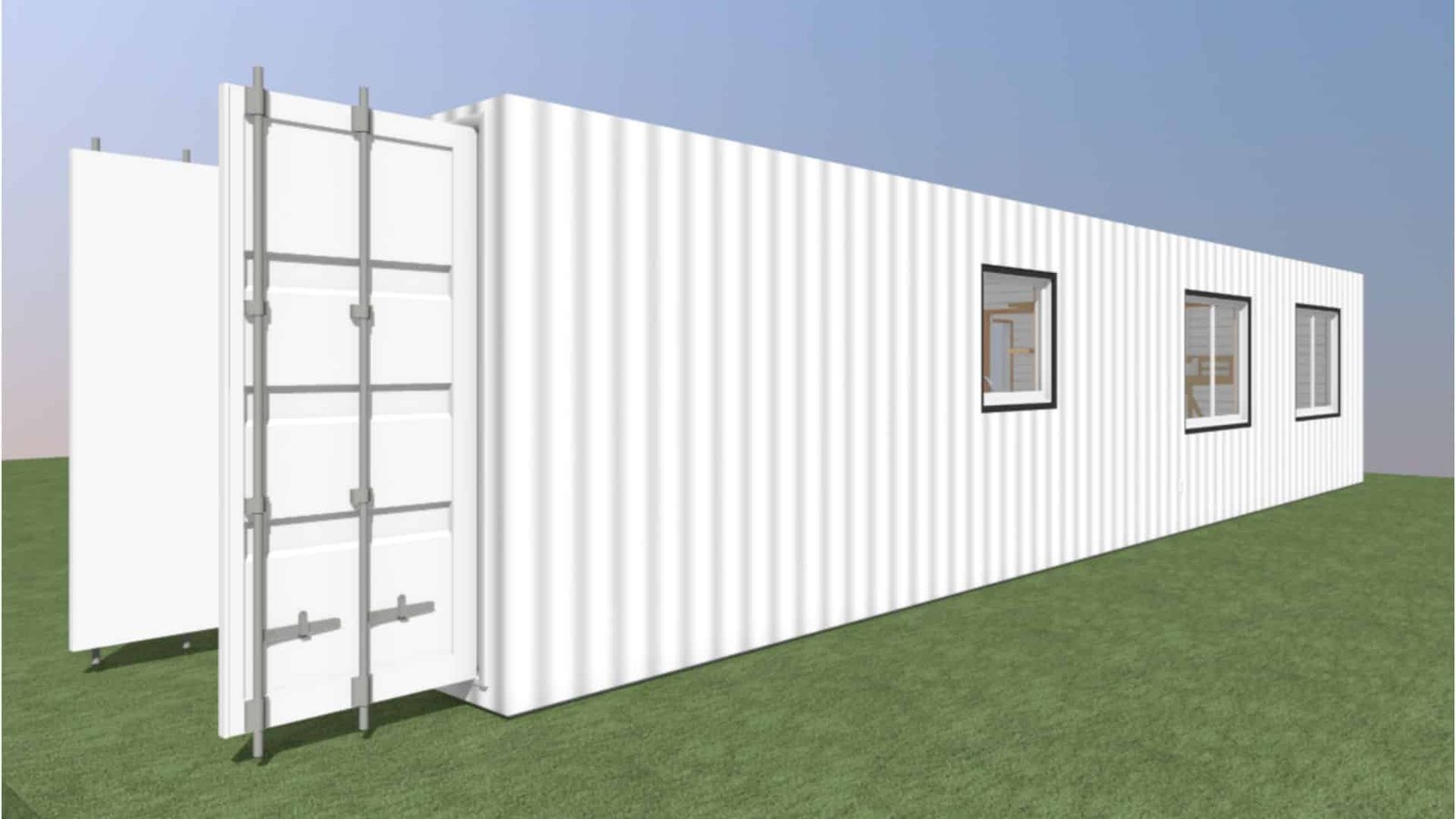 Luxury 2 Bedroom Shipping Container Home | 40ft + 20ft Modern Container House | The Fulton — 20ft — new (image 11 of 14)