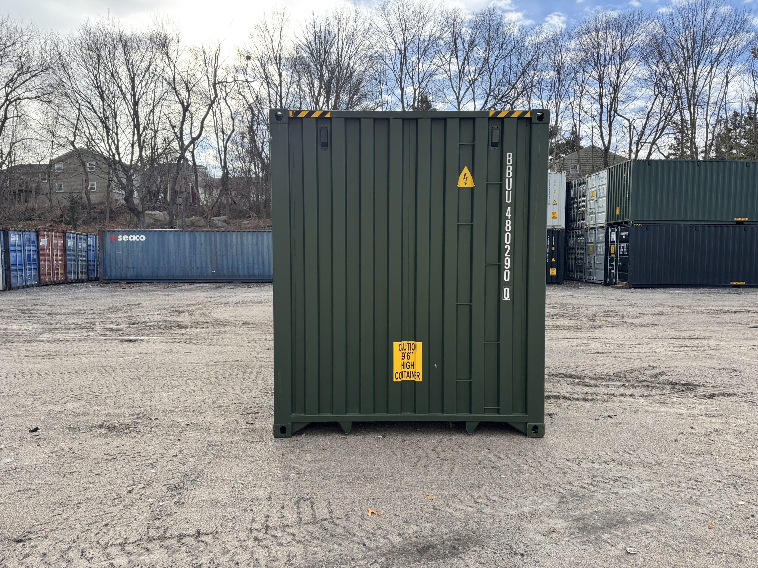 40ft New High Cube Shipping Container – Wind & Watertight – Green — 40ft — new (image 11 of 12)