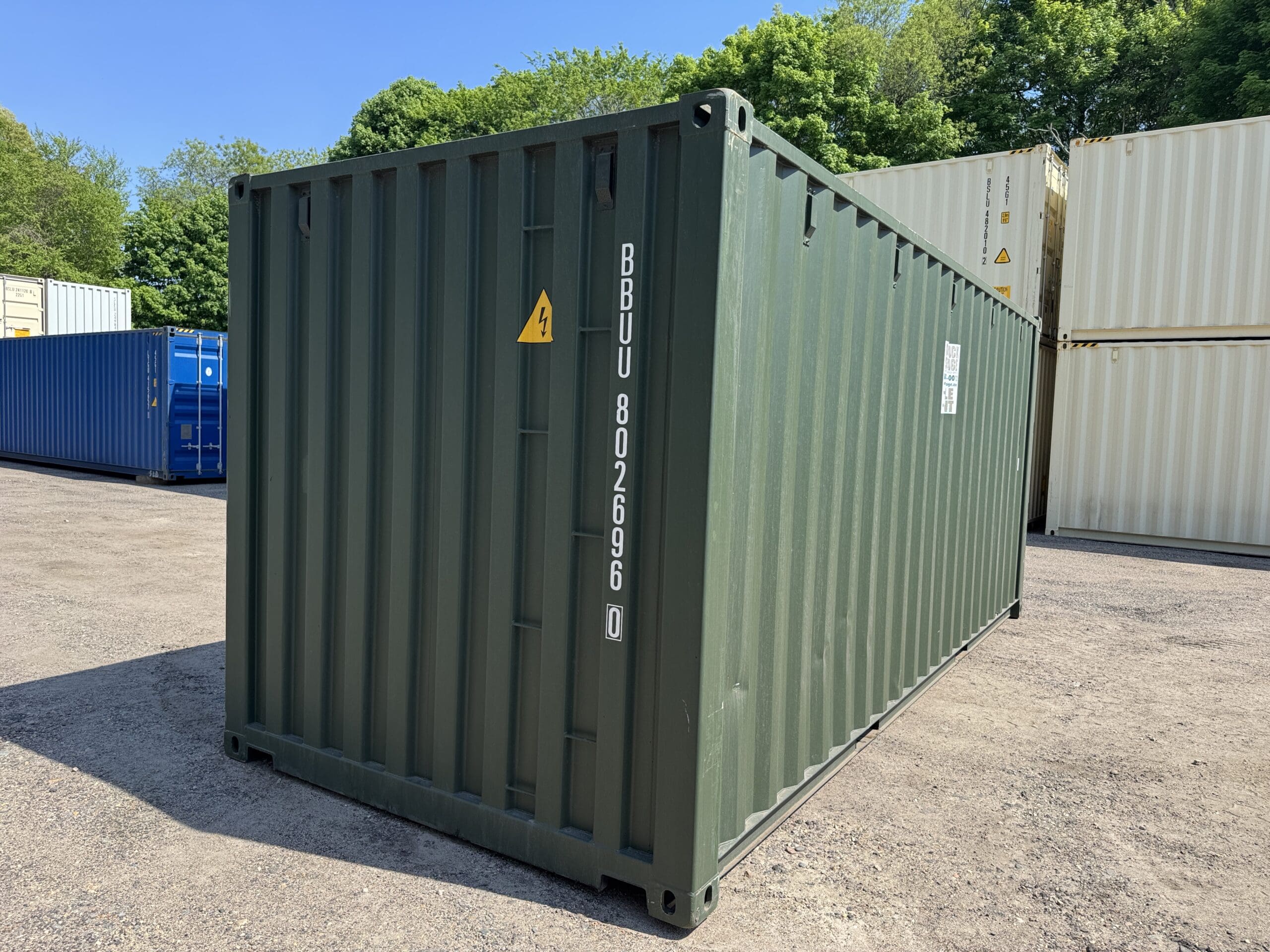 20ft New Shipping Container – Wind & Watertight – Green — 20ft — new (image 12 of 12)