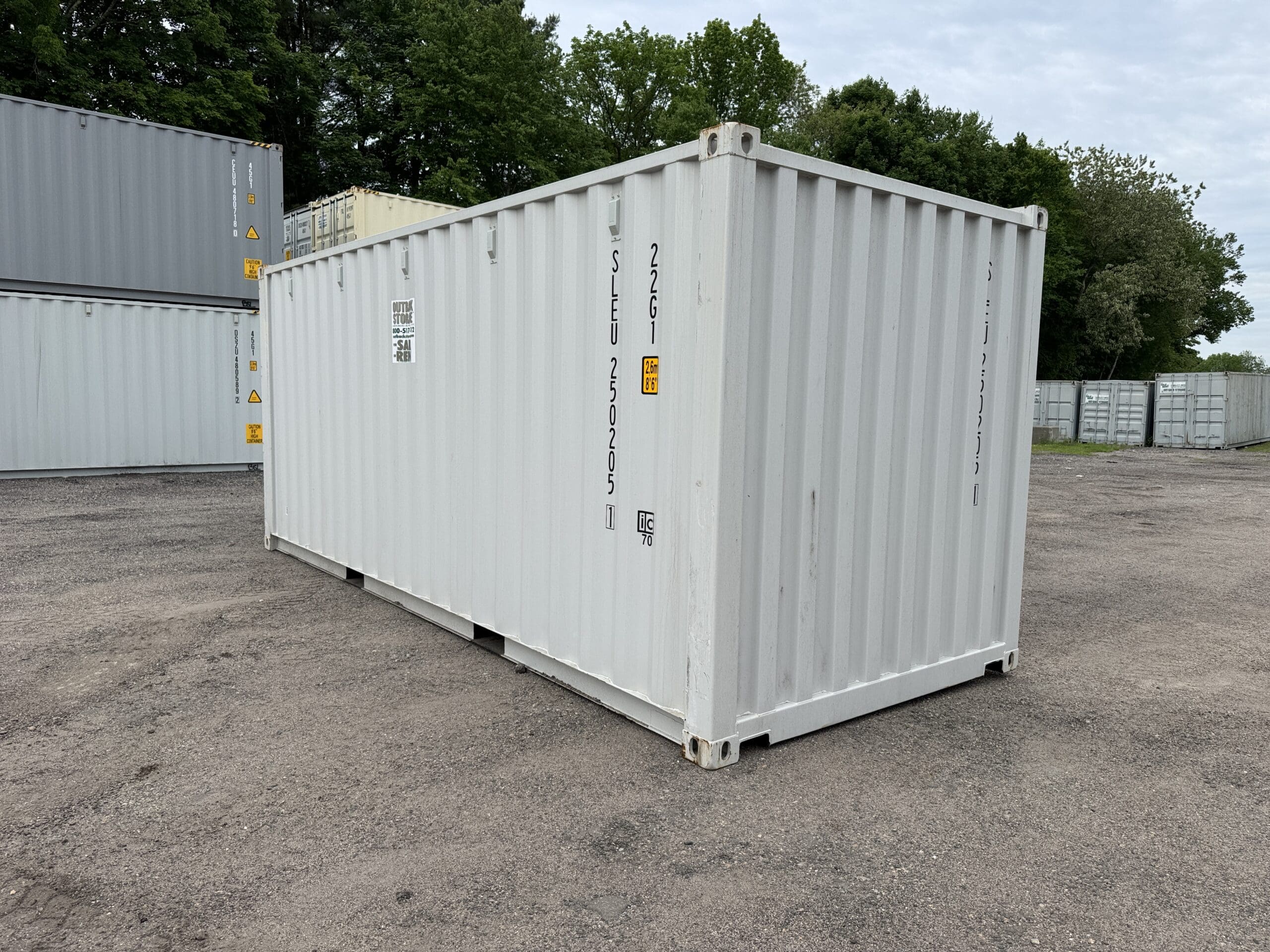 20ft New Shipping Container – Wind & Watertight – Gray — 20ft — new (image 9 of 12)
