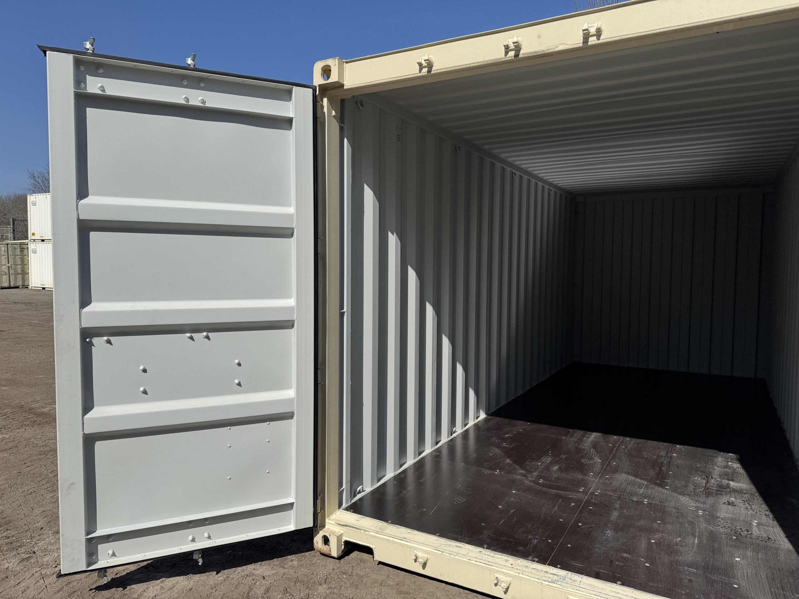 20ft New Shipping Container – Wind & Watertight – Beige — 20ft — new (image 6 of 12)