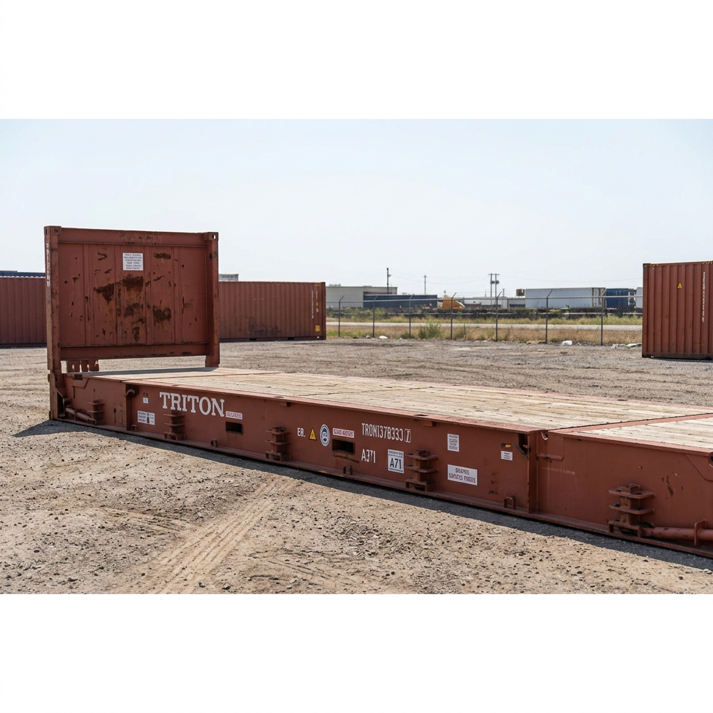 40FT x 8FT New and Used Container Flat Racks — 40FT — new — flat rack containers (image 6 of 6)