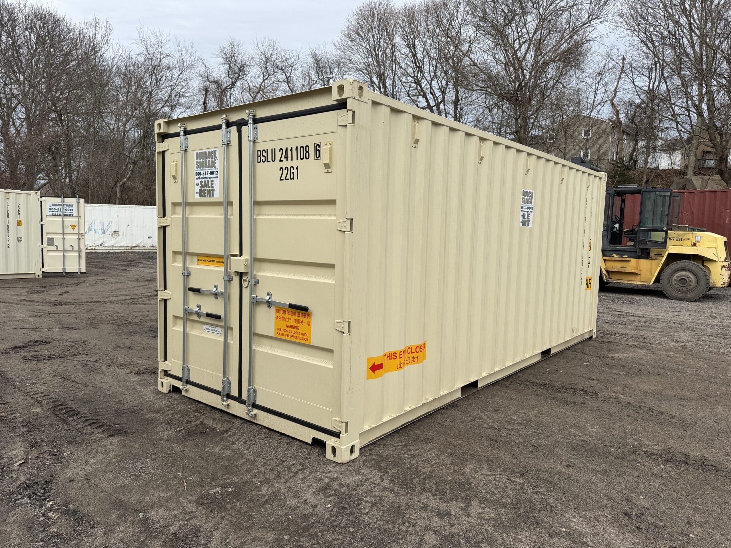 20ft New Shipping Container – Wind & Watertight – Beige — 20ft — new (image 12 of 12)