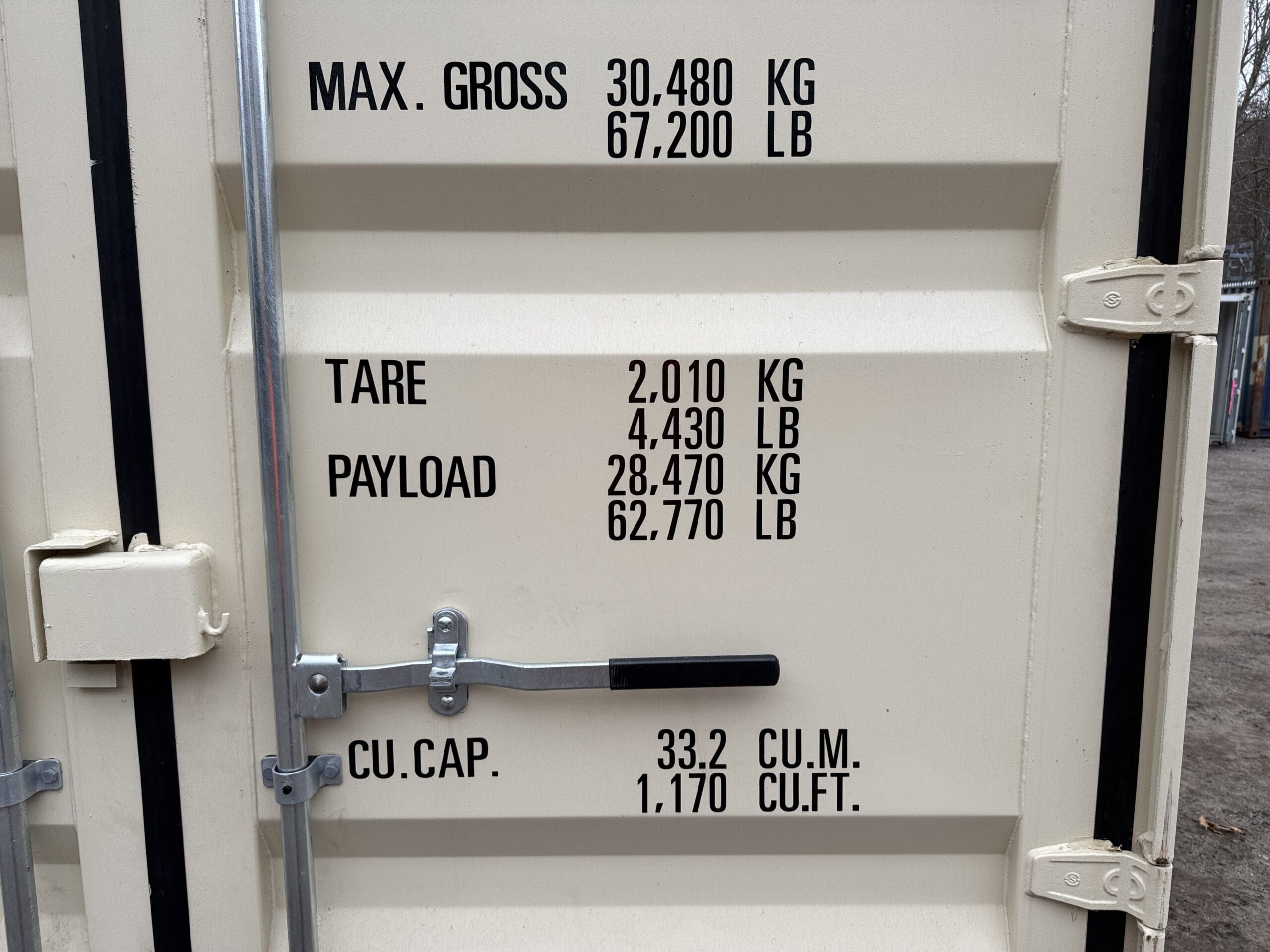20ft New Shipping Container – Wind & Watertight – Beige — 20ft — new (image 4 of 12)