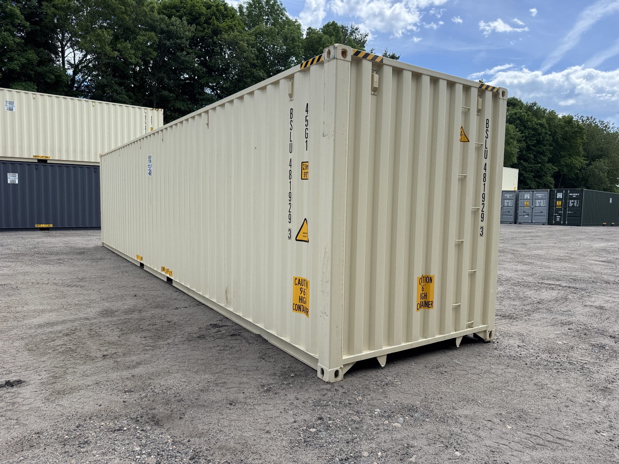 40ft New High Cube Shipping Container – Wind & Watertight – Beige — 40ft — new (image 10 of 12)