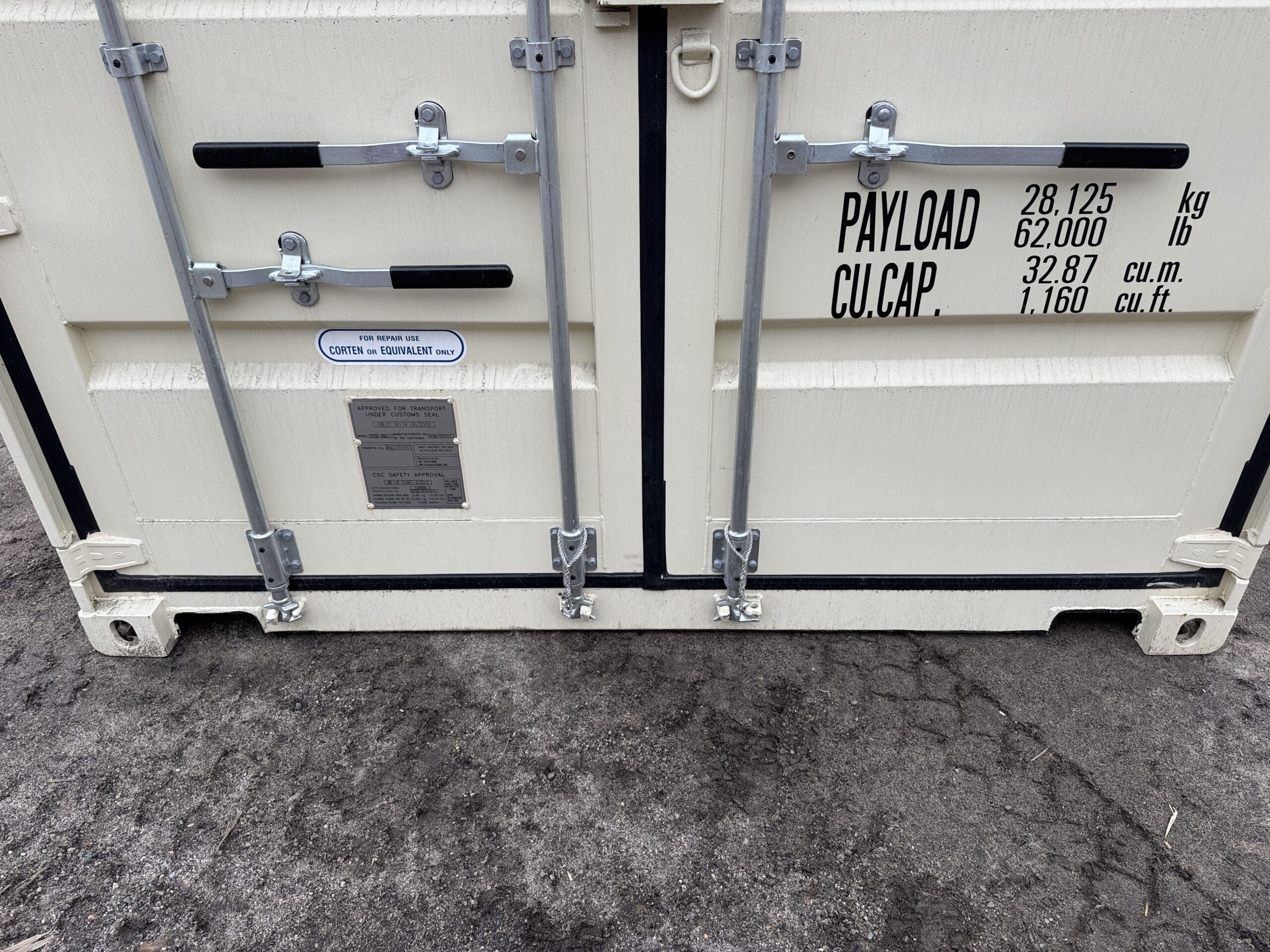 20ft New Shipping Container – Wind & Watertight – Beige — 20ft — new (image 6 of 12)
