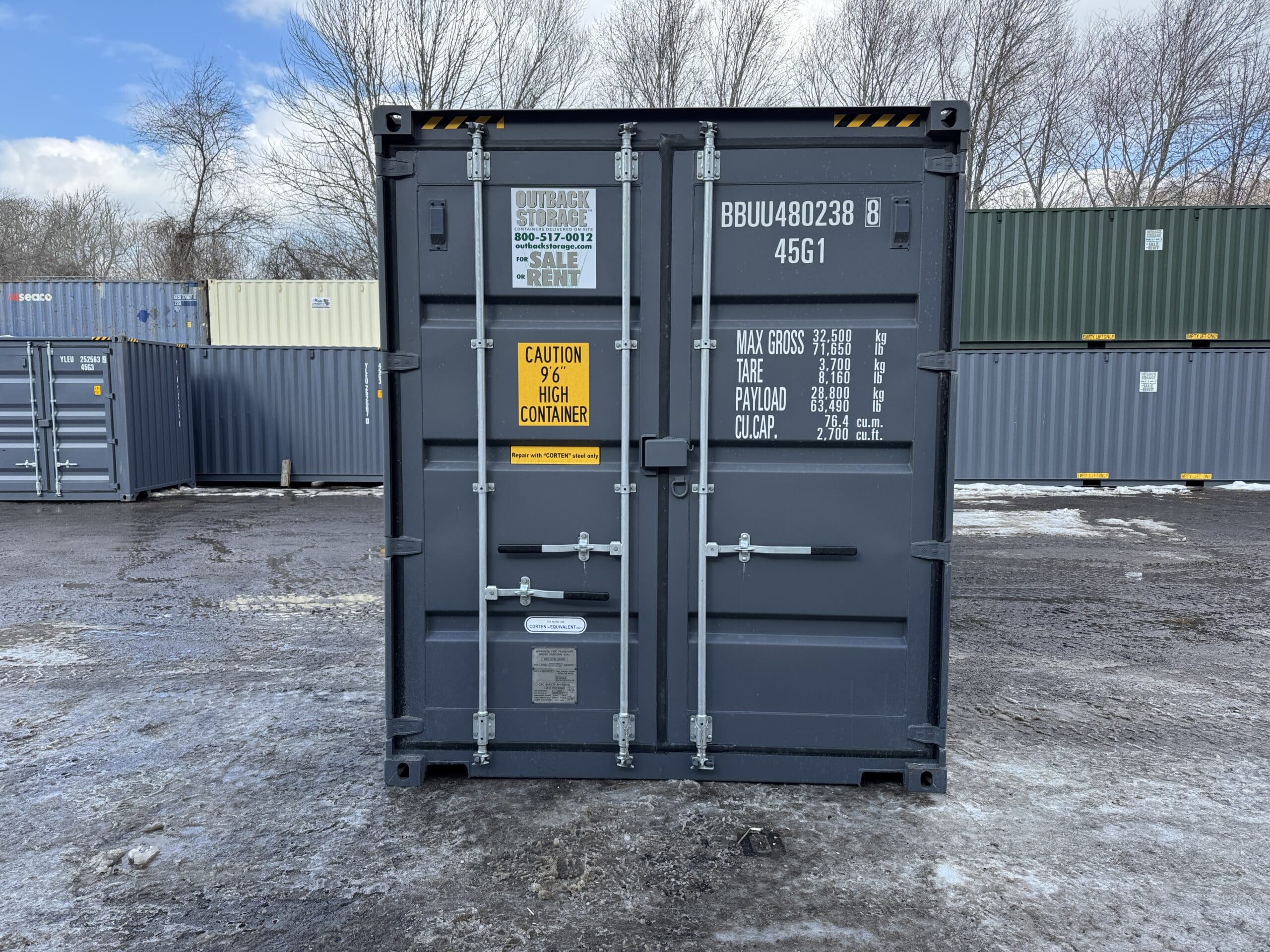 40ft New High Cube Shipping Container – Wind & Watertight — 40ft — new (image 3 of 12)