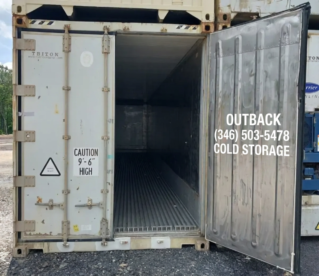 Working 40ft Refrigerated High Cube Reefer Container 2010 Carrier Thinline Used — 40ft refrigerated container (image 5 of 6)