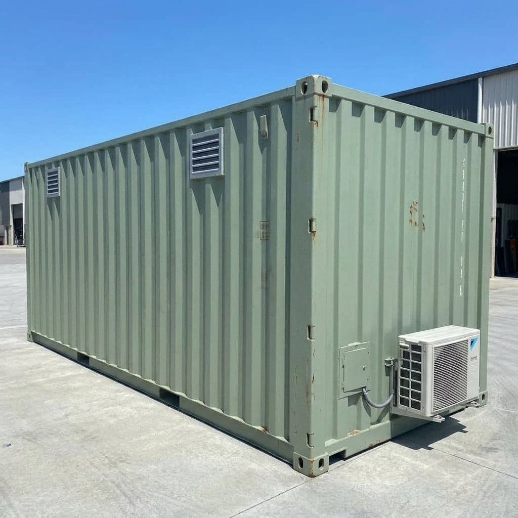 Modified 20FT container office with Glass door & AC — 20ft — new (image 5 of 6)